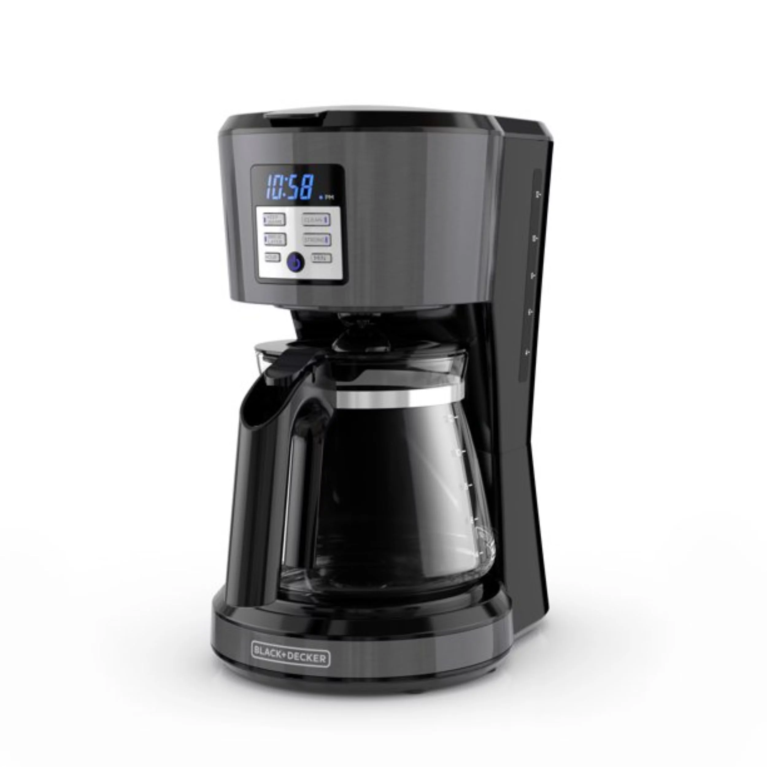 Black & Decker CM1331B 12-Cup Coffeemaker, Programmable, Exclusive Vortex Technology, Black, Stainless Steel