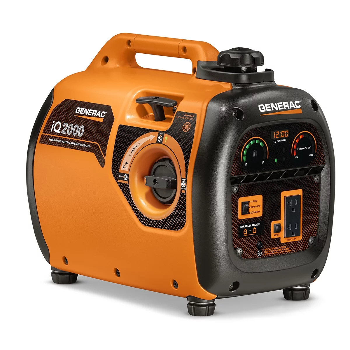 Generac 6866 iQ2000 2000 Watt Inverter Portable Generator, 50 State/CARB