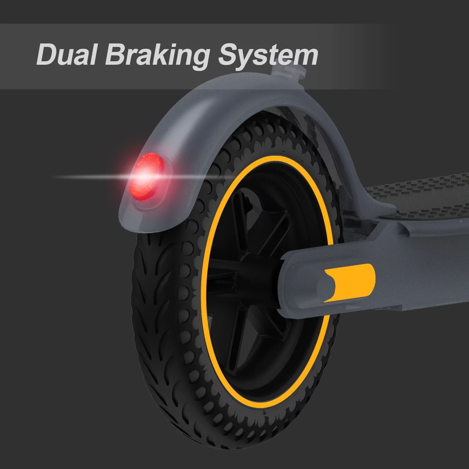 Electric Scooter 10″ Solid Tires 500W Motor 19 Mph Speed Commuter E Scooter for Adults,Long-Range Battery,Smart,Foldable and Portable