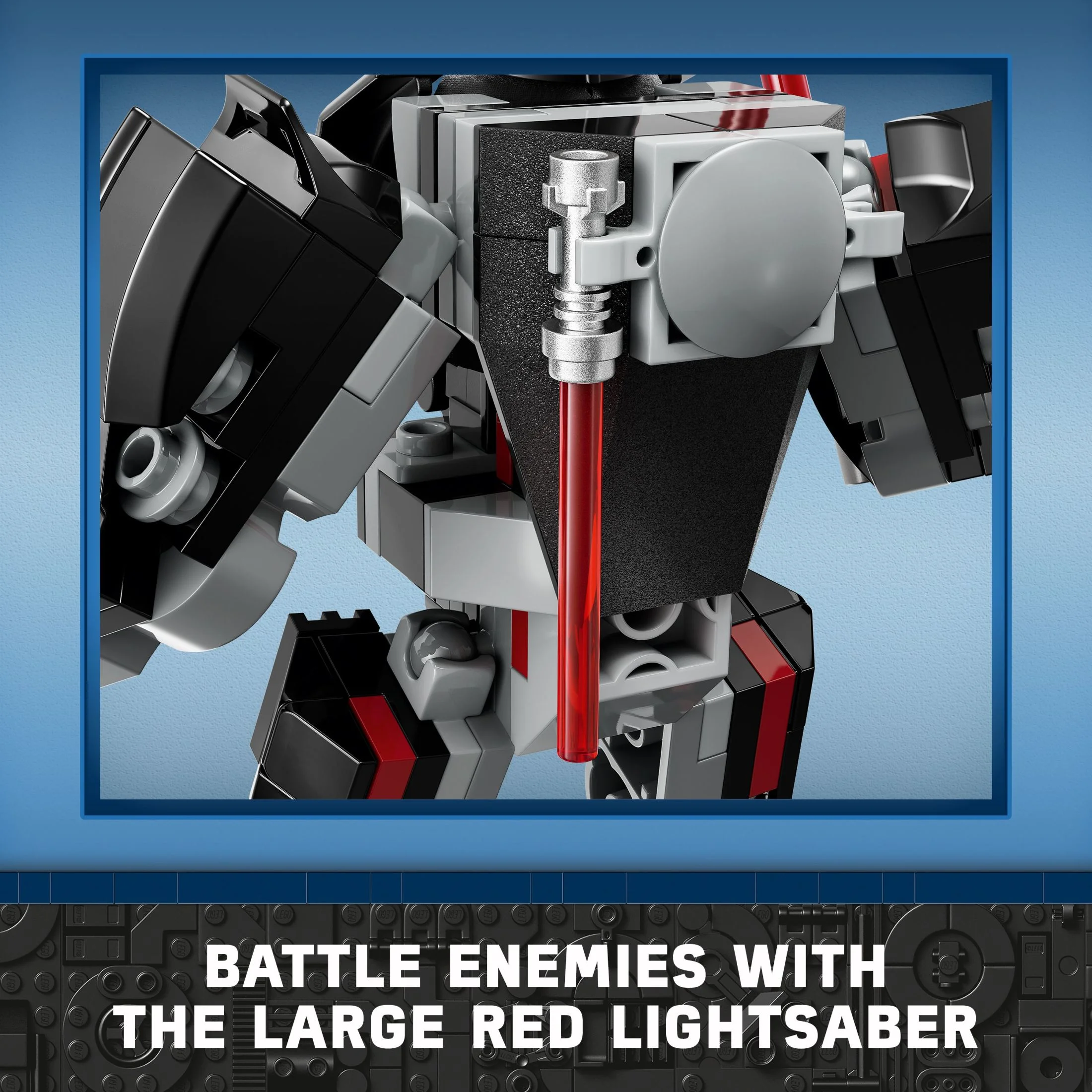 LEGO Star Wars Darth Vader Mech Buildable Star Wars Action Figure, this Collectible Star Wars Toy for Kids Ages 6 and Up Features an Opening Cockpit, Buildable Lightsaber and 1 LEGO Minifigure, 75368