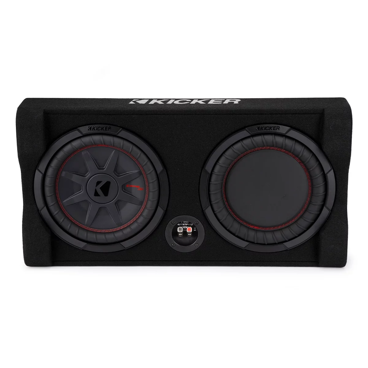 Kicker 48TRTP102 Down-Firing 10″ CompRT 2-Ohm Subwoofer Enclosure