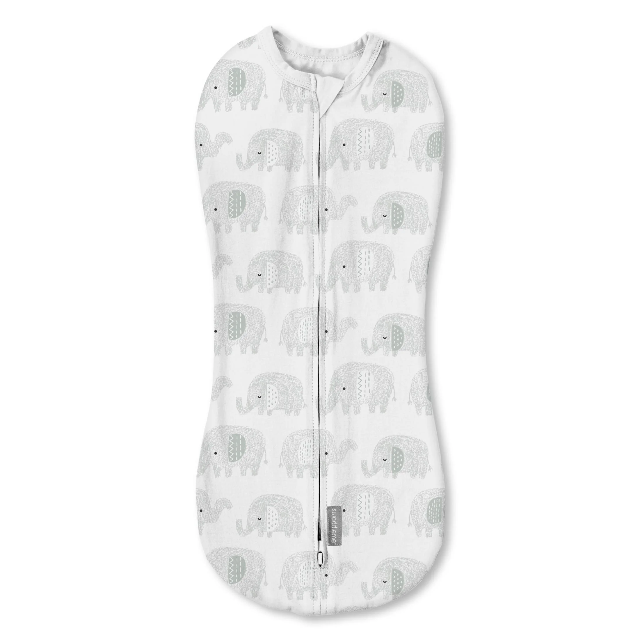 SwaddleMe by Ingenuity Pod, 0-2 Months, 1-Pack – Scribble Elephant