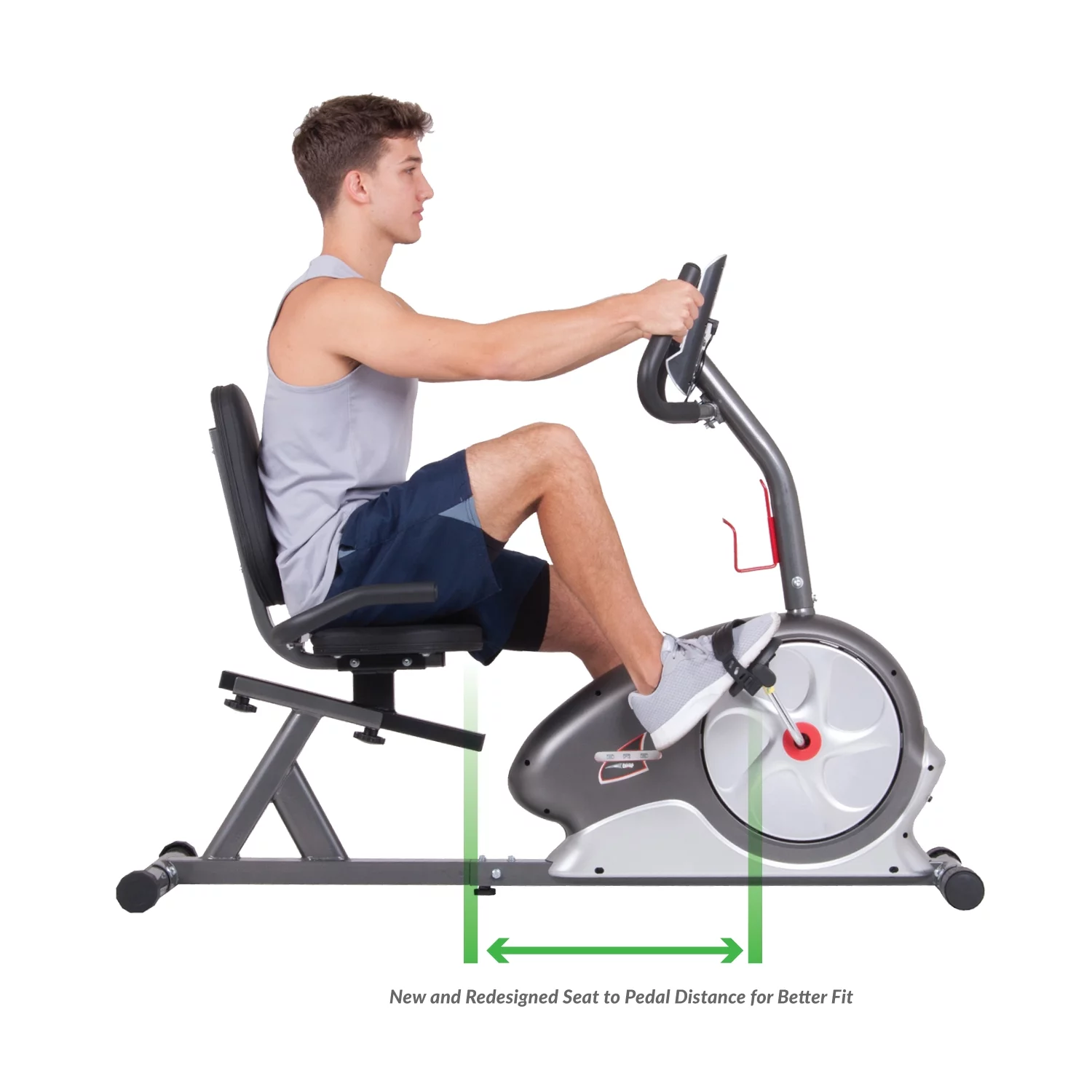 Body Champ BRB5872X Magnetic Recumbent Exercise Bike, Maximum Weight 250 lbs.