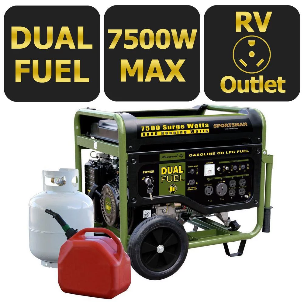 Sportsman 7500 Watts Dual Fuel Portable Generator