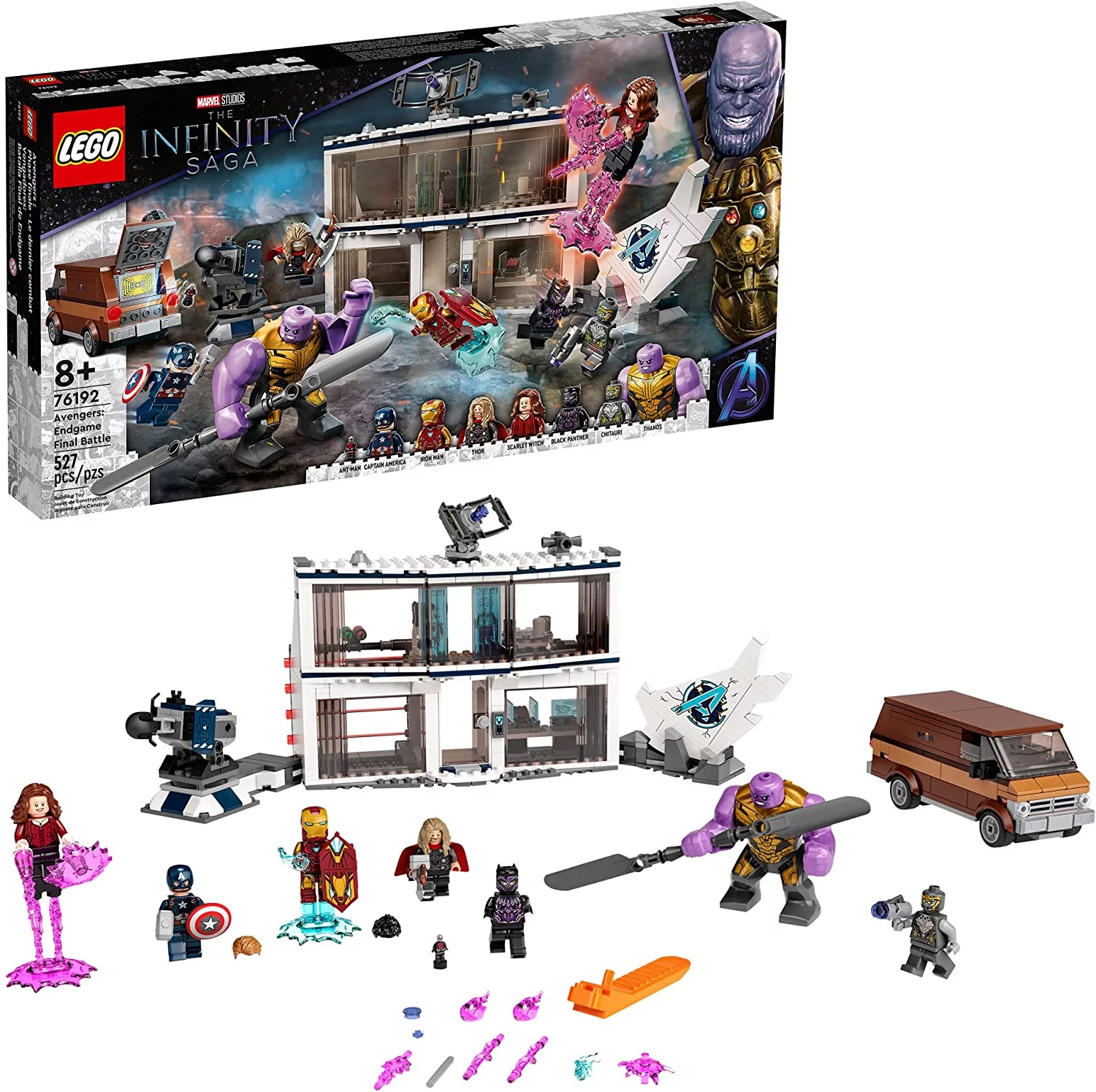 LEGO Marvel Avengers: Endgame Final Battle 76192 Collectible Building Kit; Battle Scene at The Avengers Compound; New 2021 527 Pieces