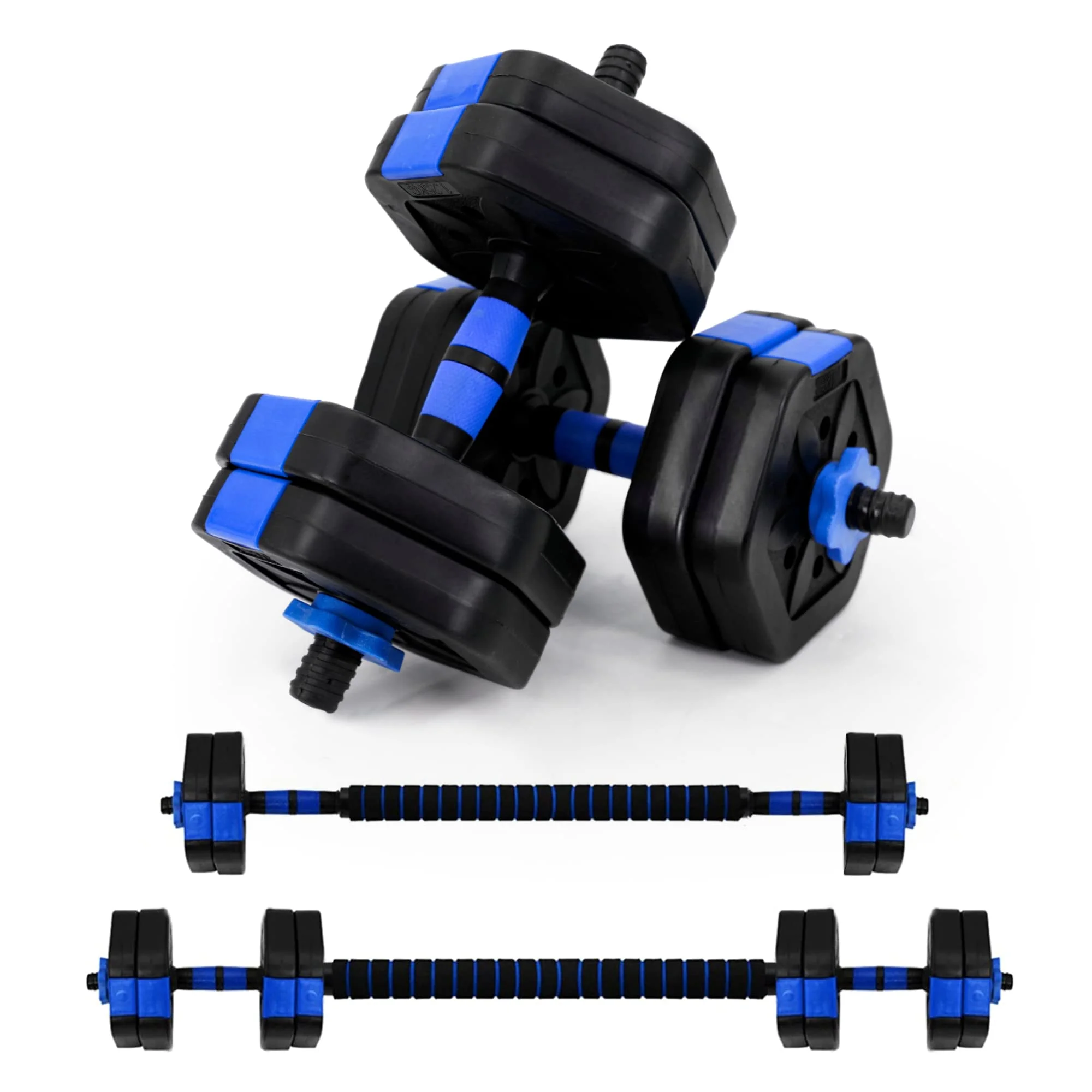 Neggcy 22lb Dumbbell Sets Adjustable Weights, Free Weights Dumbbells Set with Connector