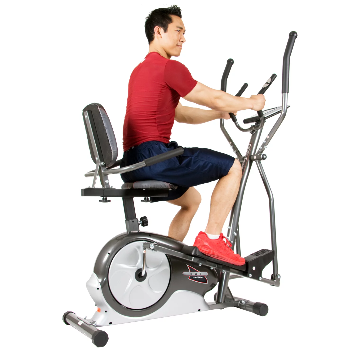 Body Champ BRT3858 Trio Trainer, Manual Resistance, Heart Rate, 12.5″ Stride, Max 250 lbs