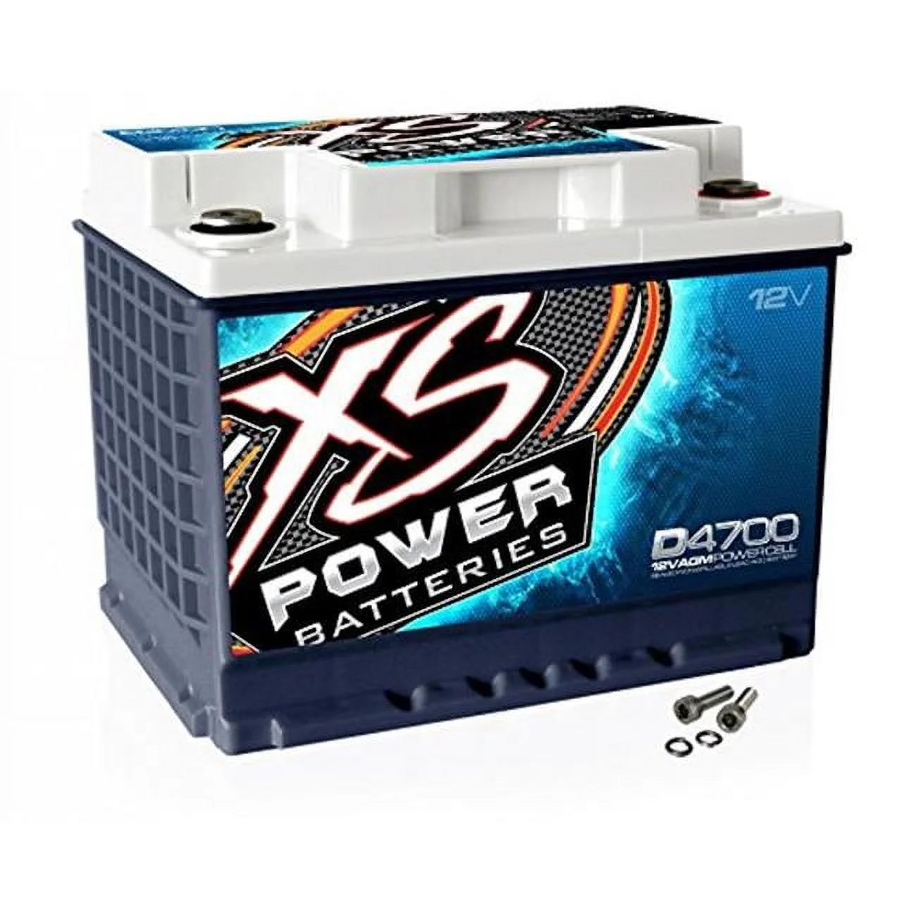 XS Power 12V 3000 Watt 62 AH AGM Car Audio Battery 2900 Amps BCI Group 47