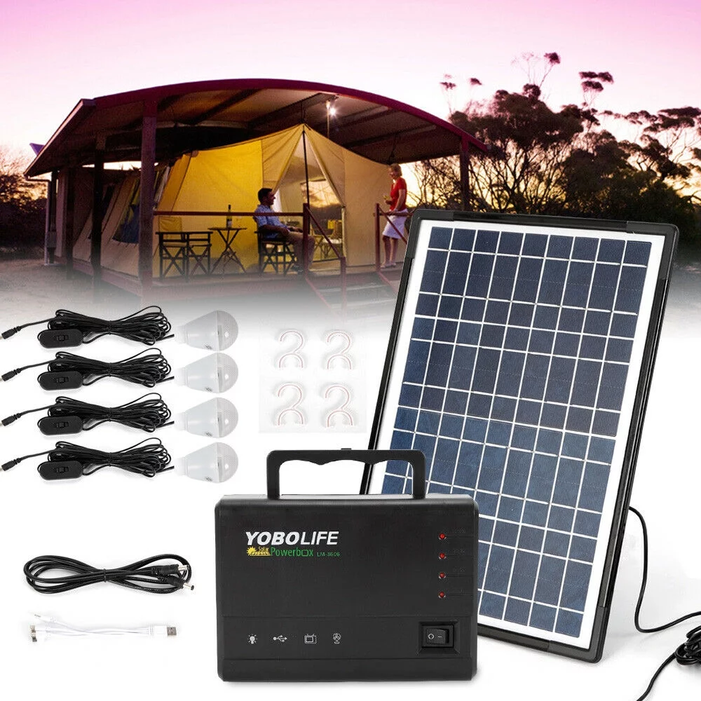 Portable Solar Generator with Solar Panel,Included 4 Sets LED Lights,Solar Power Portable Solar Generator with Solar Panel,Included 4 Sets LED Lights,Solar Power