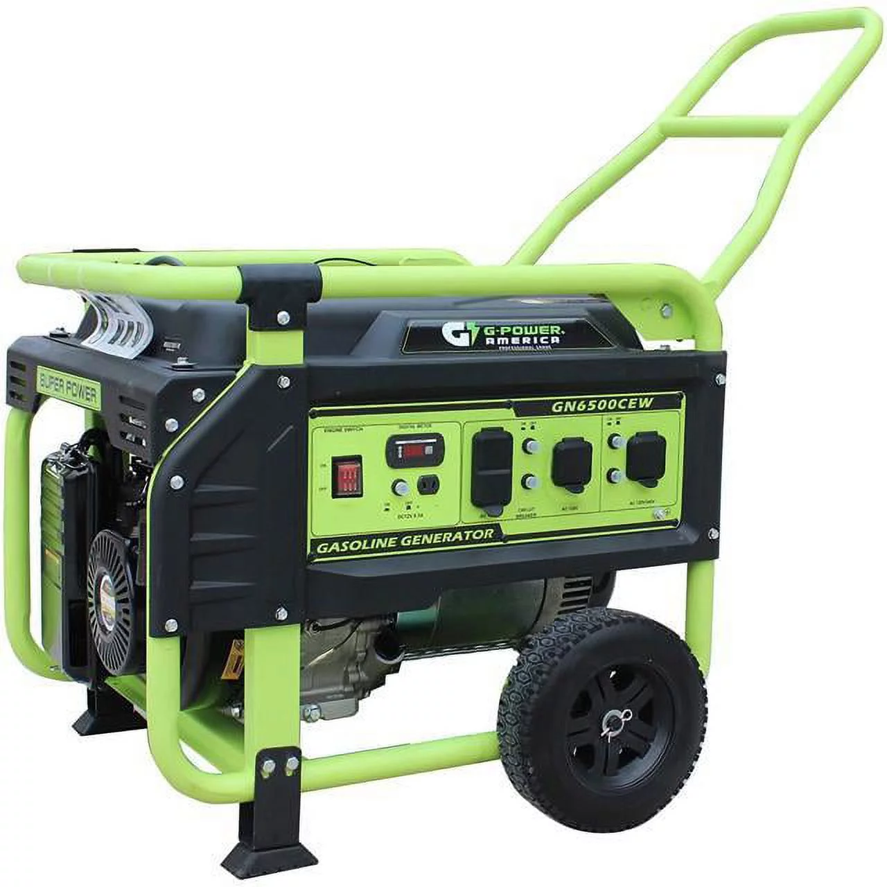 Green-Power America Atlas Series 6500/5300-Watt Gasoline Powered Recoil Start Portable Generator w/306cc 11HP Professional Engine