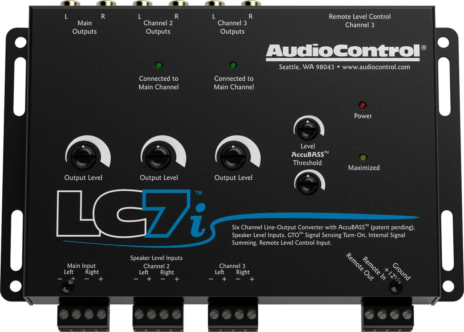 AudioControl LC7i 6-Channel Line Output Converter with AccuBASS