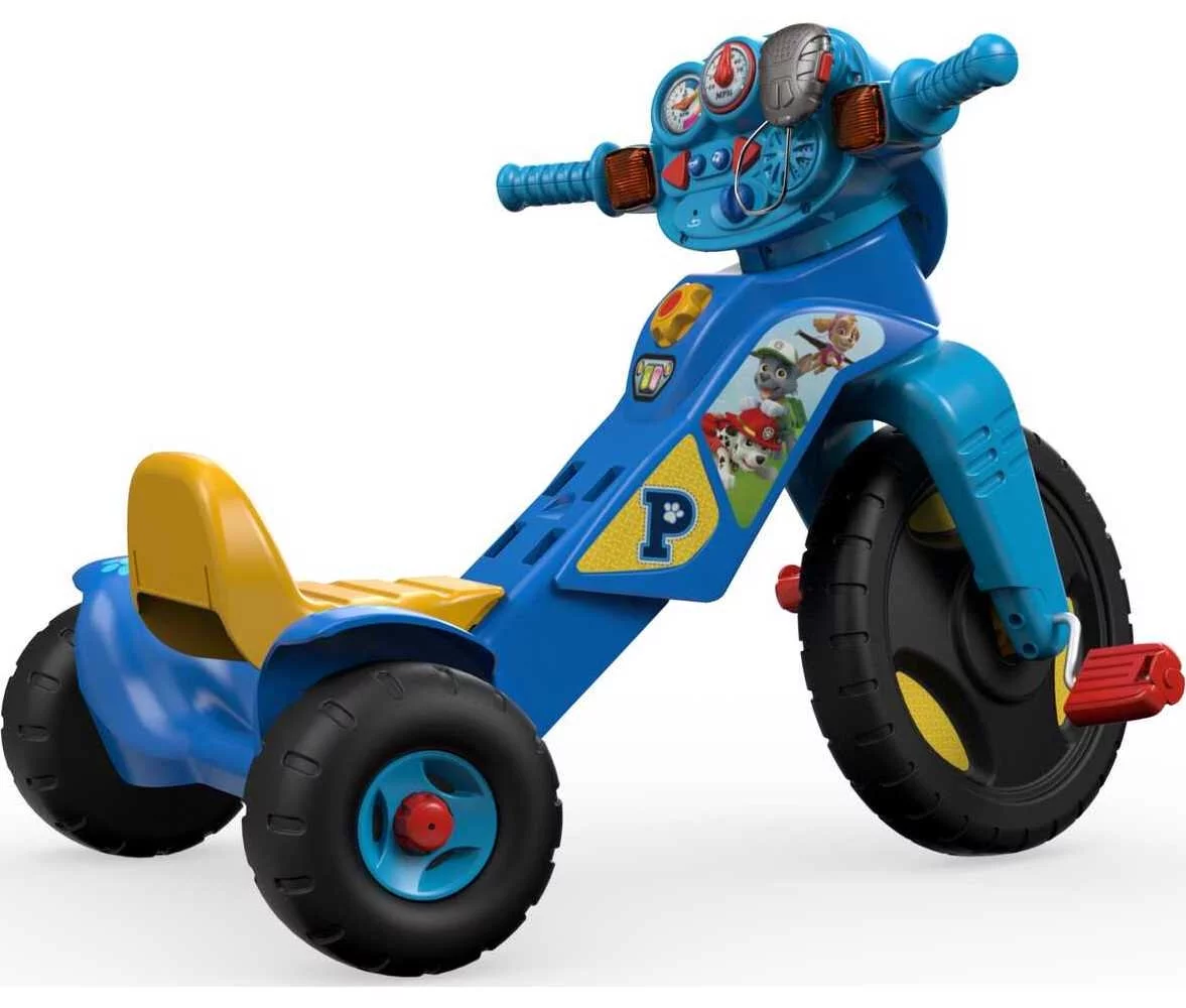 Fisher-Price PAW Patrol Lights & Sounds Trike Push & Pedal Ride-On Toddler Tricycle