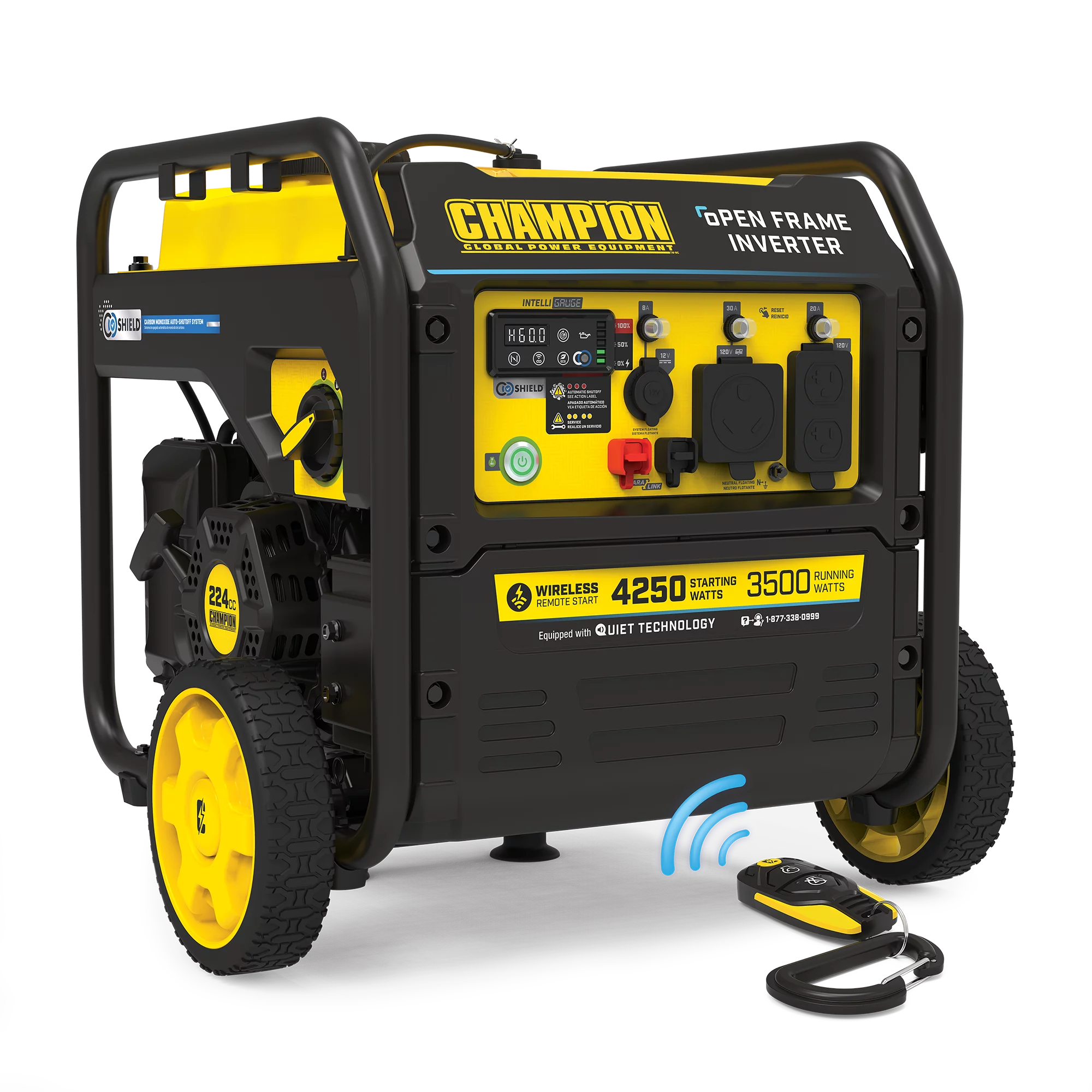 Champion Power Equipment 4250-Watt Open Frame Inverter with CO Shield and Wireless Remote Start