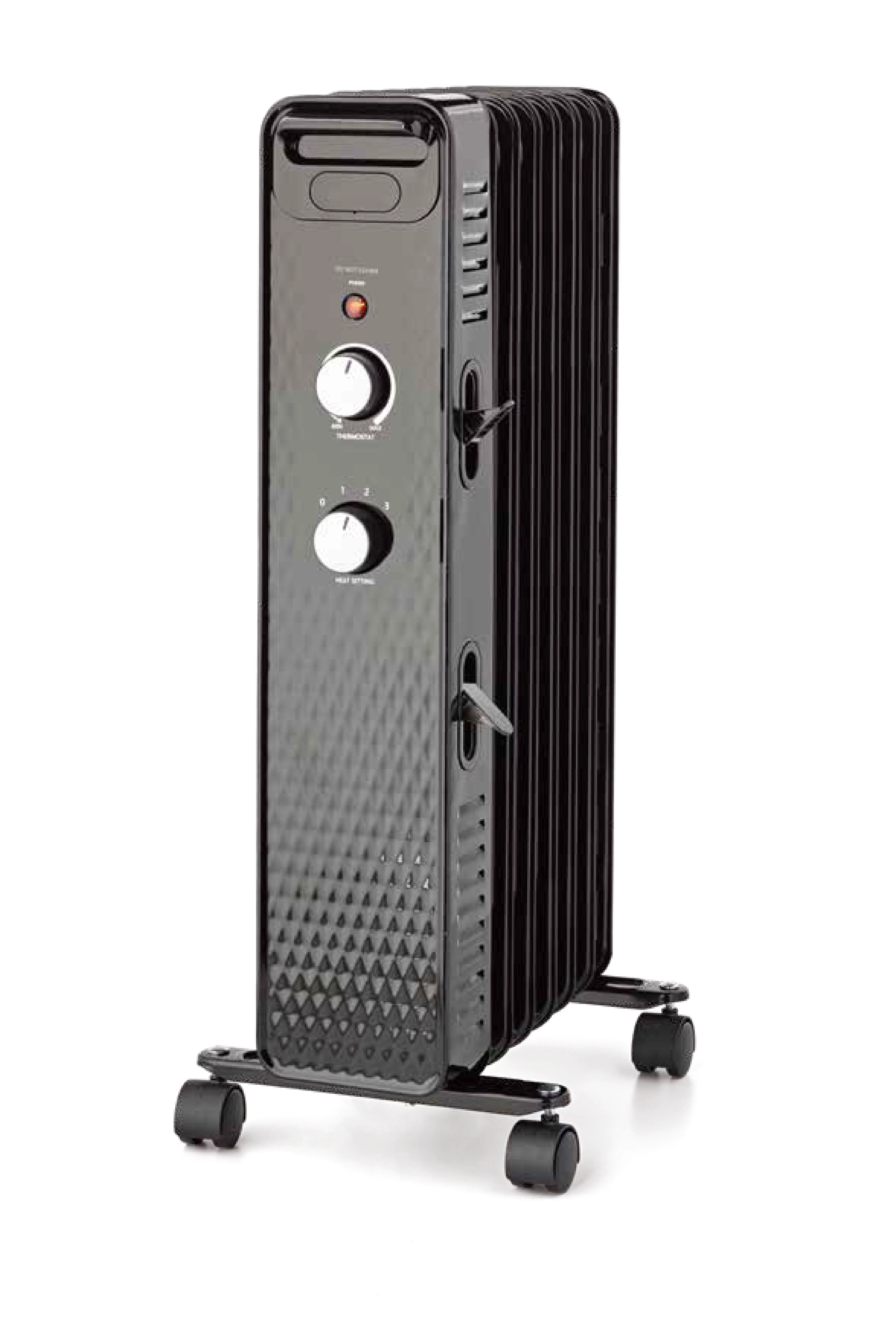 Mainstays Mechanical Oil Filled Electric Radiator Space Heater, Black