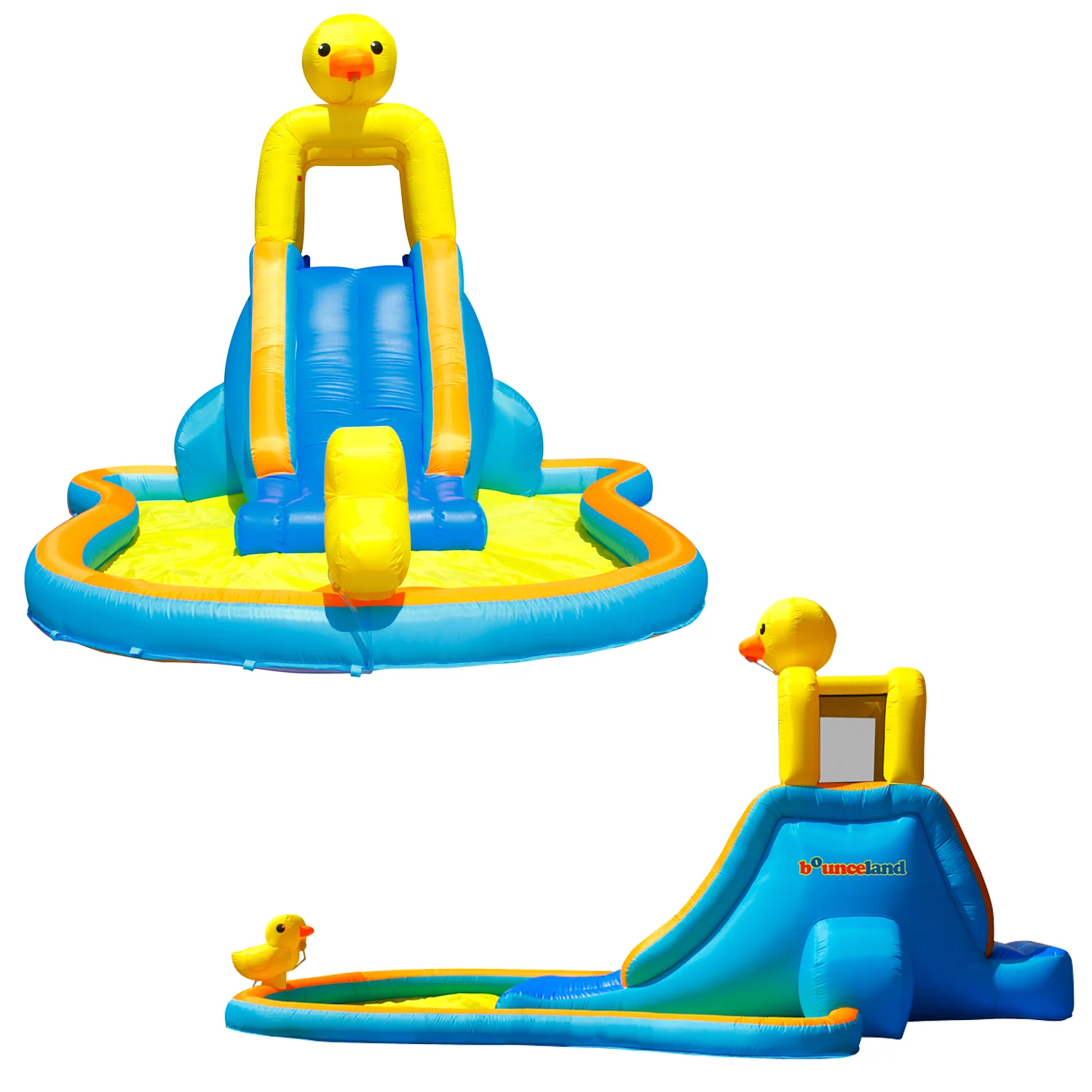 Bounceland Ducky Splash Water Slide with Pool with blower