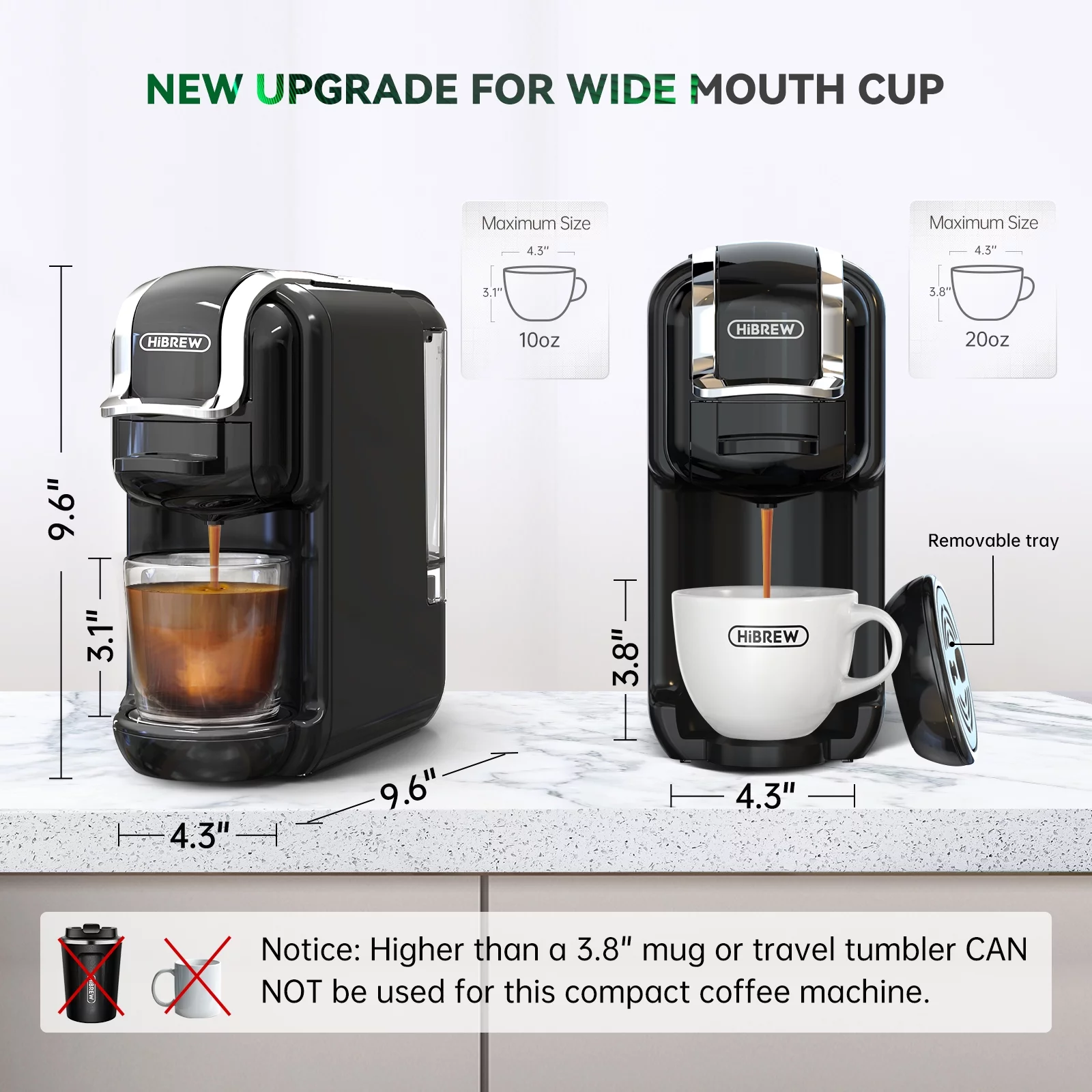 Multiple Capsule Coffee Machine, Hot/Cold Dolce Gusto Milk Nespresso Capsule ESE Pod Ground Coffee Cafeteria 19Bar 5 in 1 USA