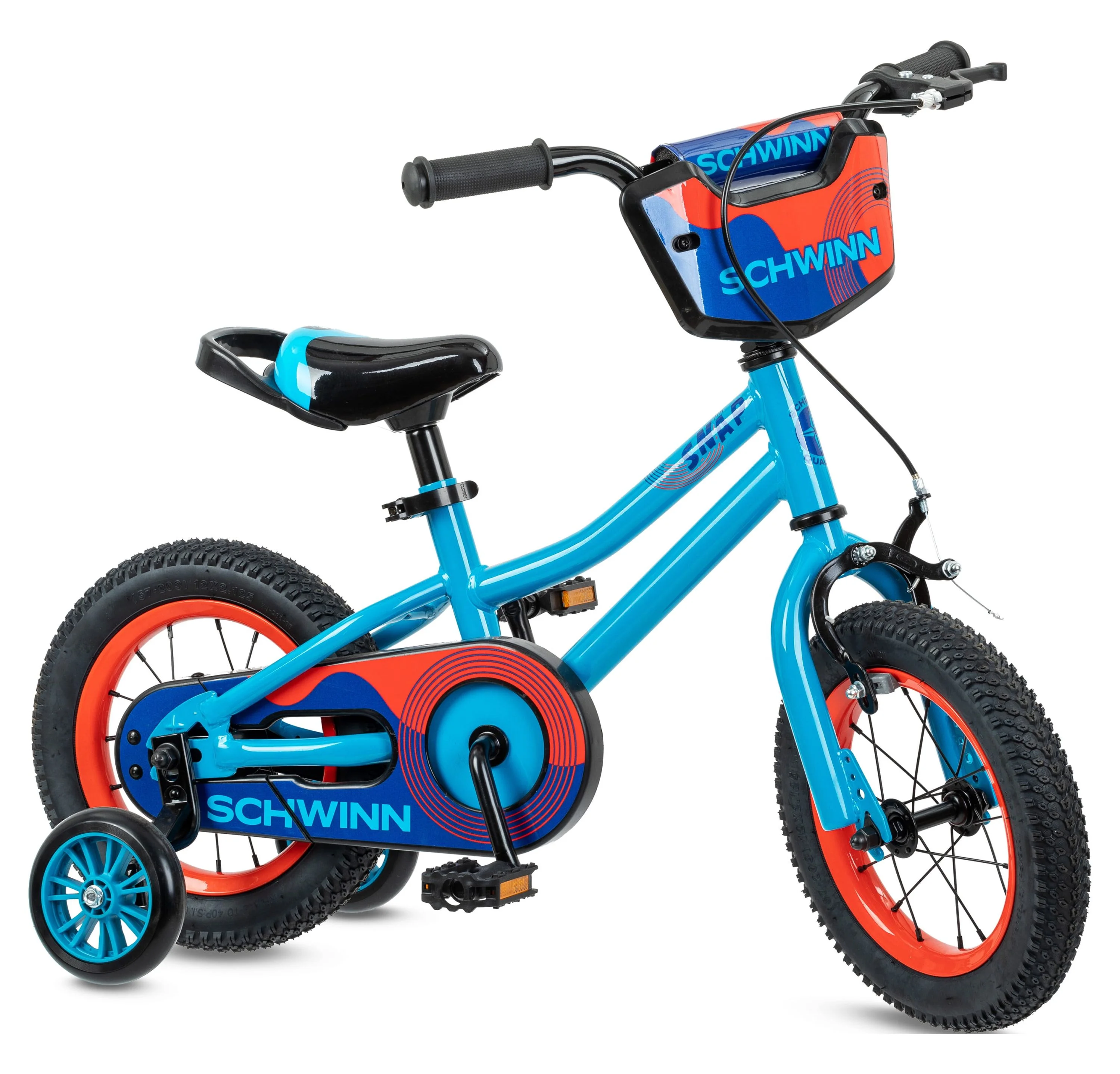 Schwinn Snap 12 inch Boys Kids Bike with Training Wheels, Ages 1-4, Blue