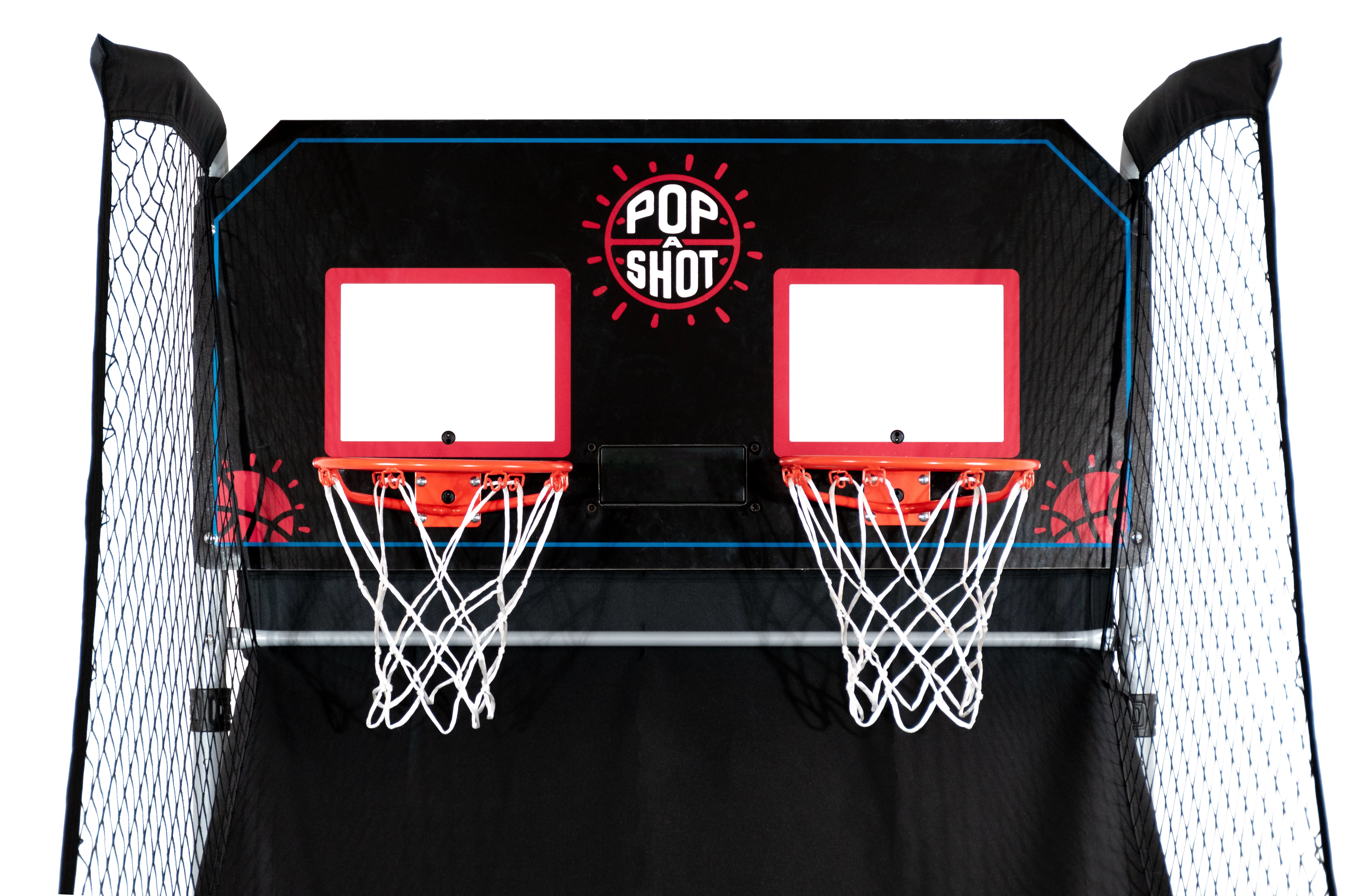 Pop-A-Shot Official Home Dual Shot Basketball Arcade Game – Black – Foldable Ramp – Adjustable Height – 7 Basketballs – 16 Game Modes