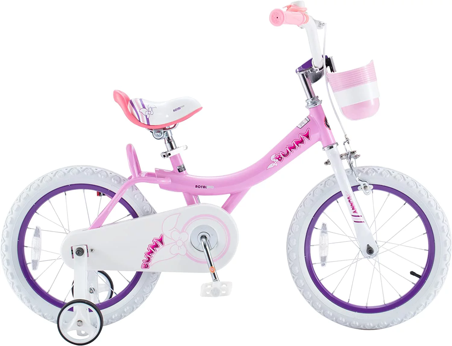 RoyalBaby Bunny 14 inch Girl’s Bicycle Kids Bike for Girls Childrens Bicycle Pink