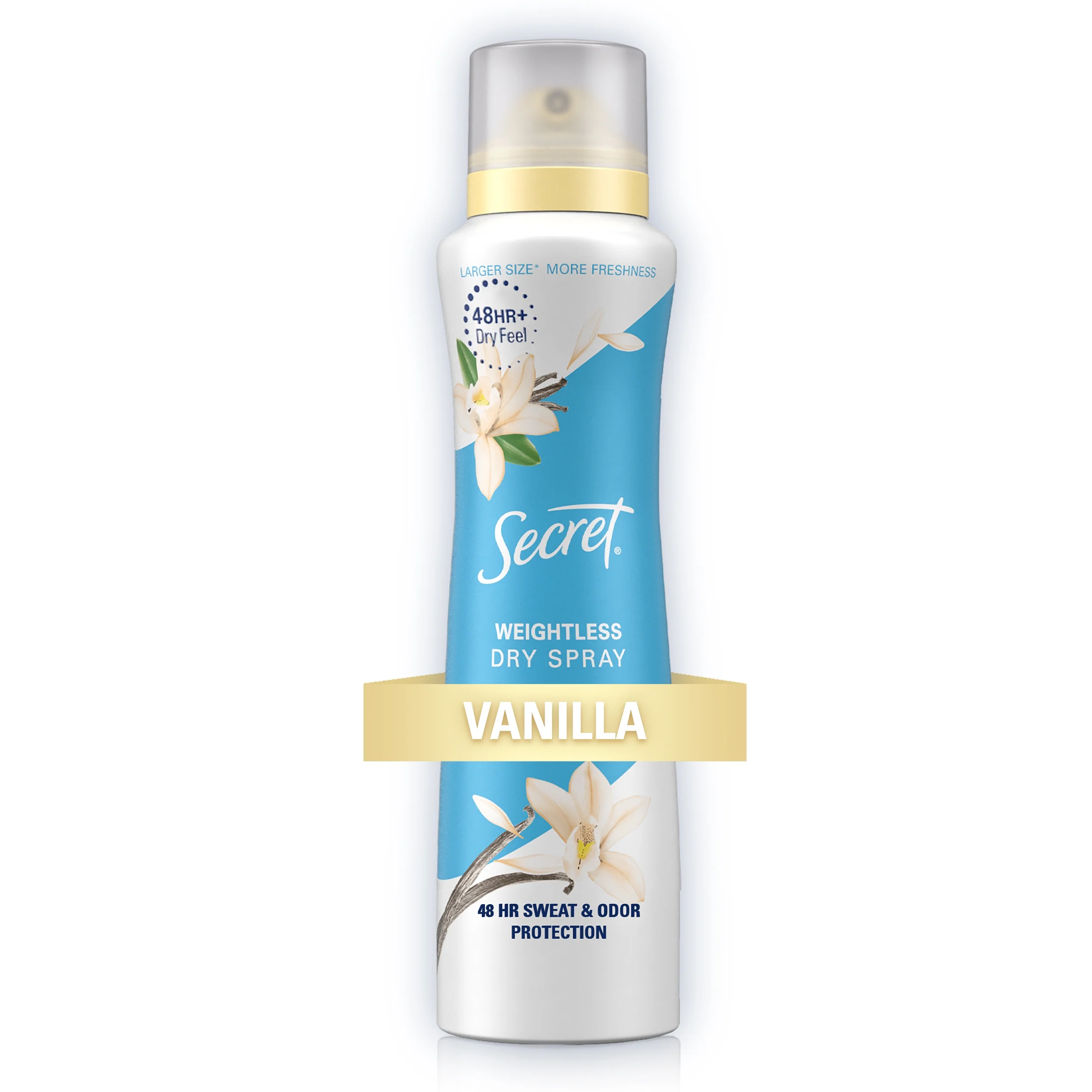 Secret Dry Spray Antiperspirant Deodorant, Vanilla and Argan Oil, 4.1oz