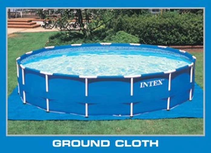 Intex 18ft x 48in Metal Frame Above Ground Round Family Swimming Pool Set & Pump