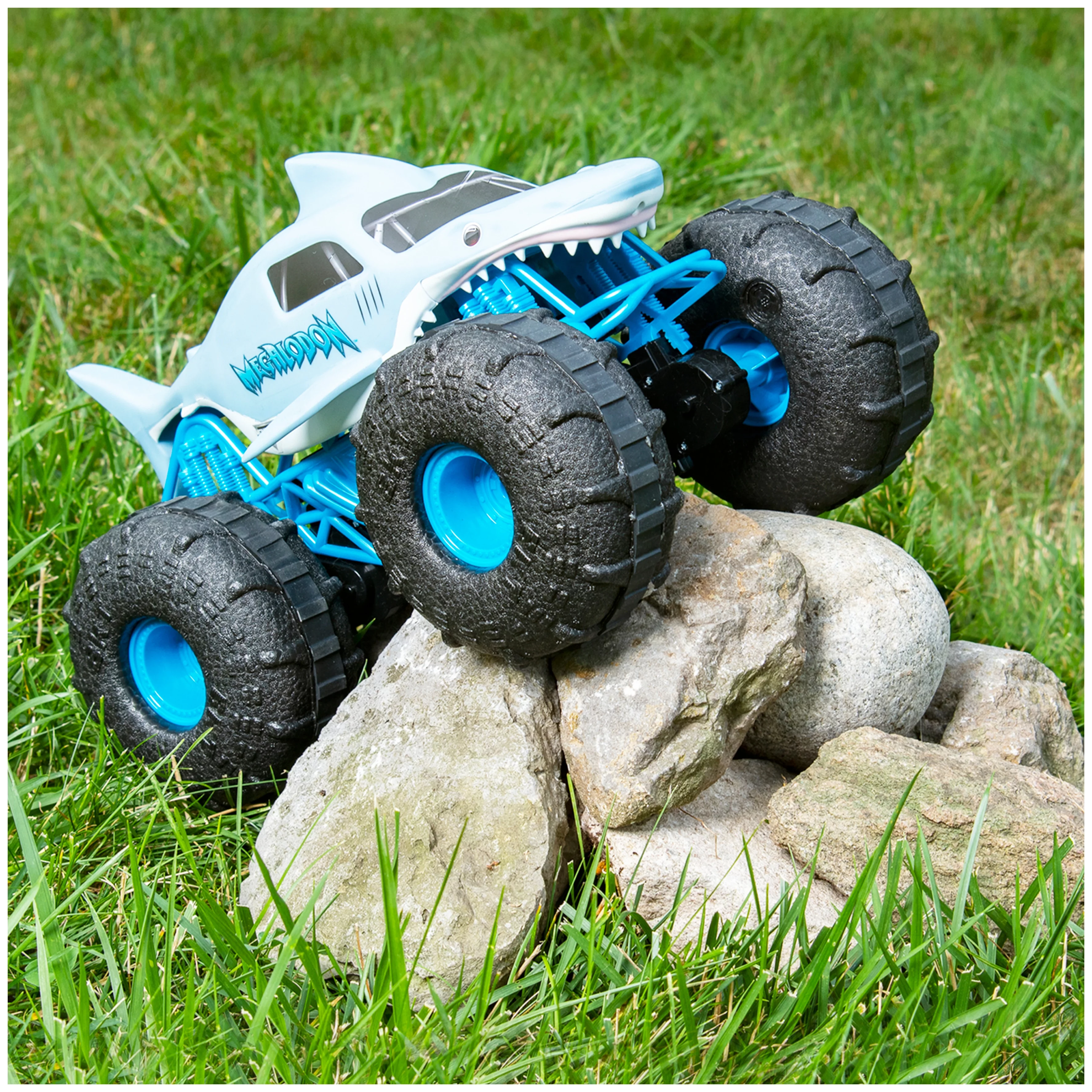 Monster Jam, Official Megalodon Storm All-Terrain Remote Control Monster Truck for Boys and Girls, 1:15 Scale, Kids Toys for Ages 4-6+