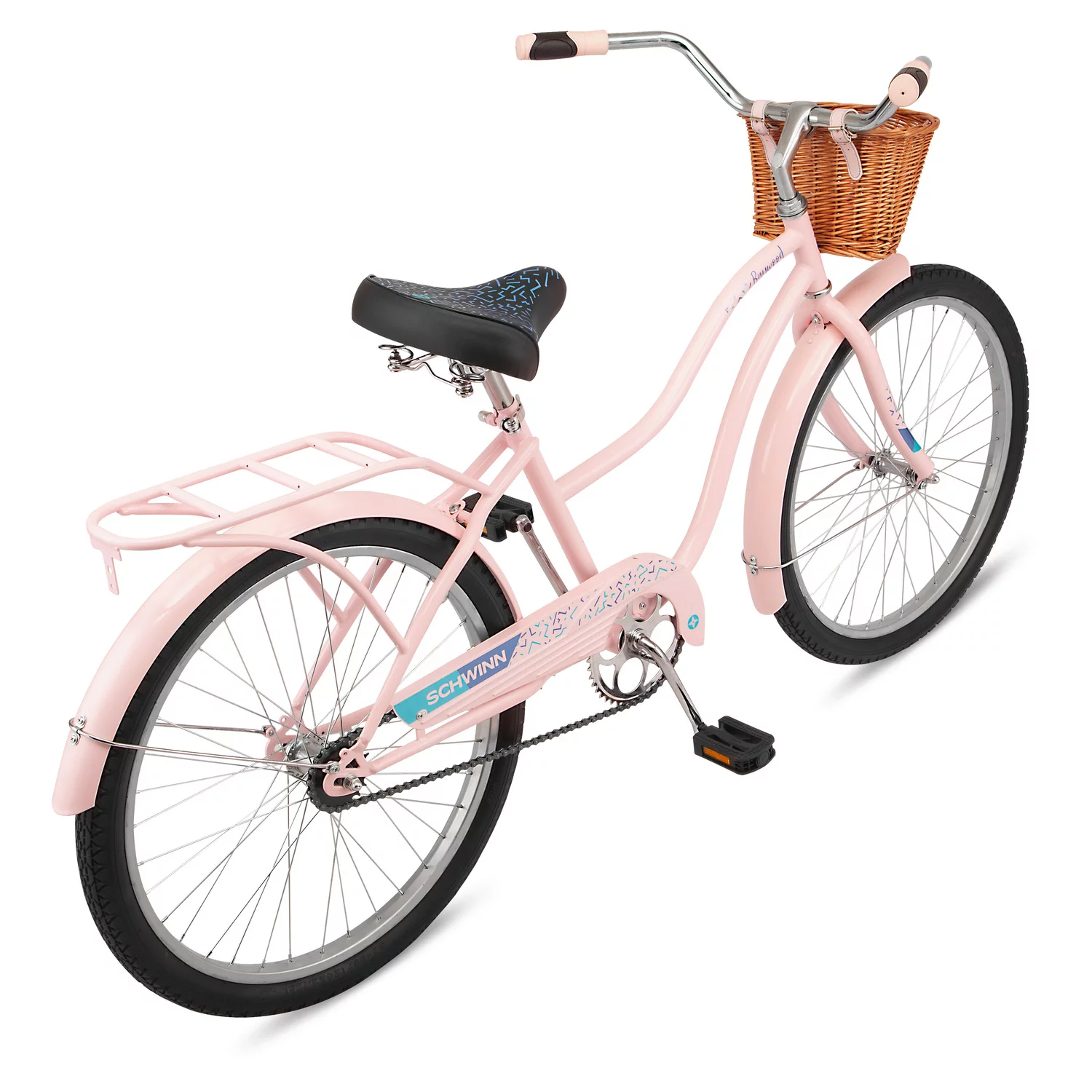 Schwinn Schwinn Baywood 1 Deluxe Cruiser Bike, 24-Inch Wheels, Single Speed, Pink