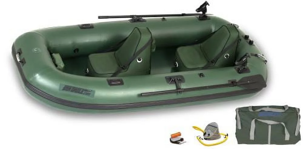 Sea Eagle Stealth Stalker STS10 Frameless Inflatable Fishing Boat Deluxe Package