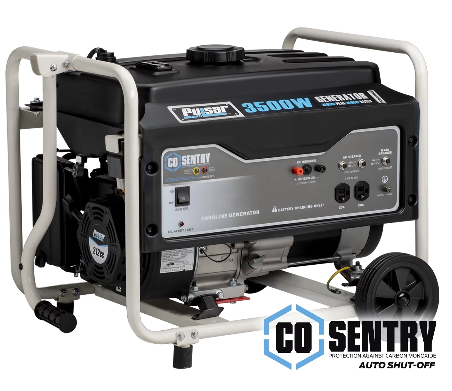 Pulsar 3,500-Watt Gasoline Powered Generator with CO Sentry