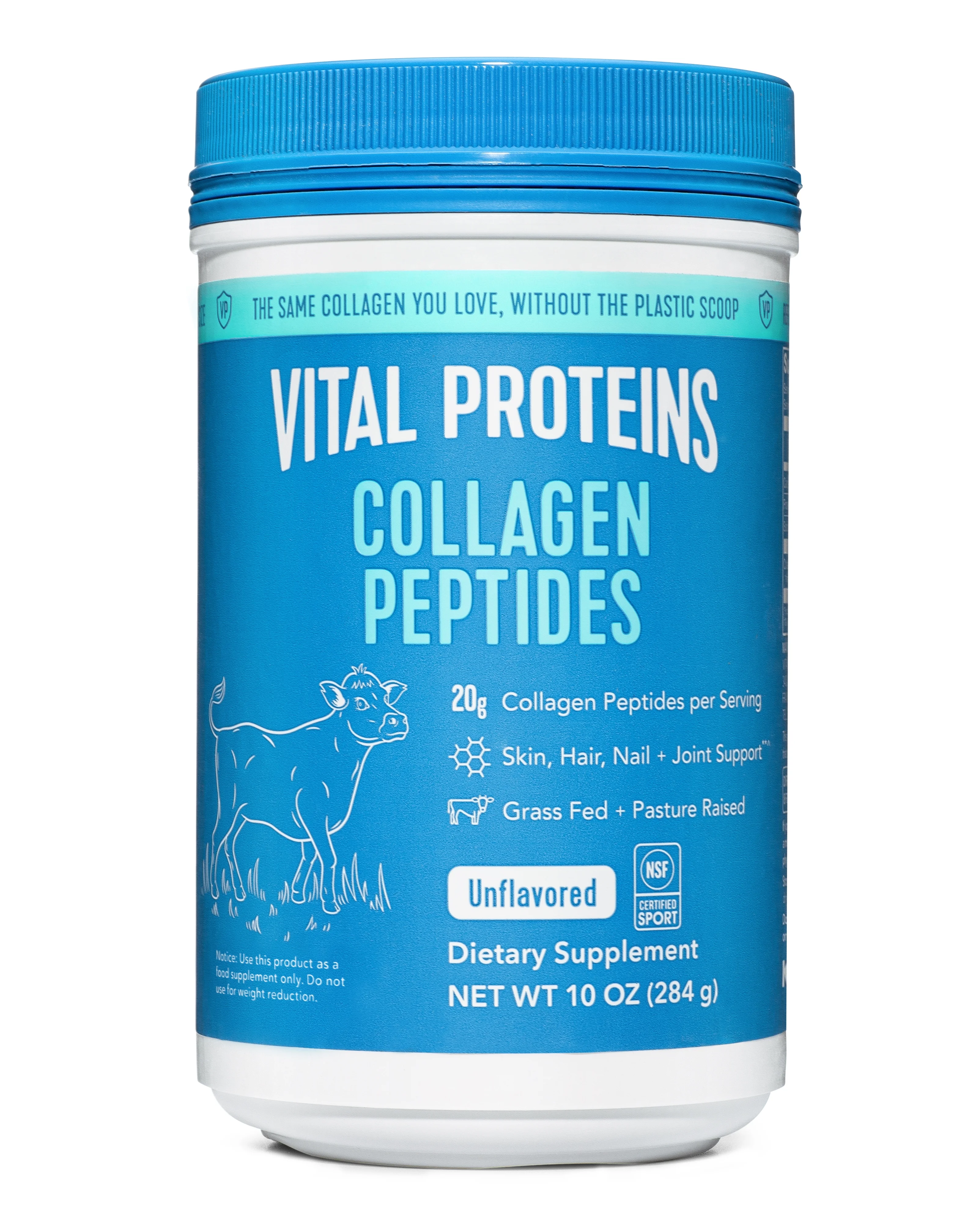 Vital Proteins Collagen Peptides Supplement Powder, Unflavored, 10 oz