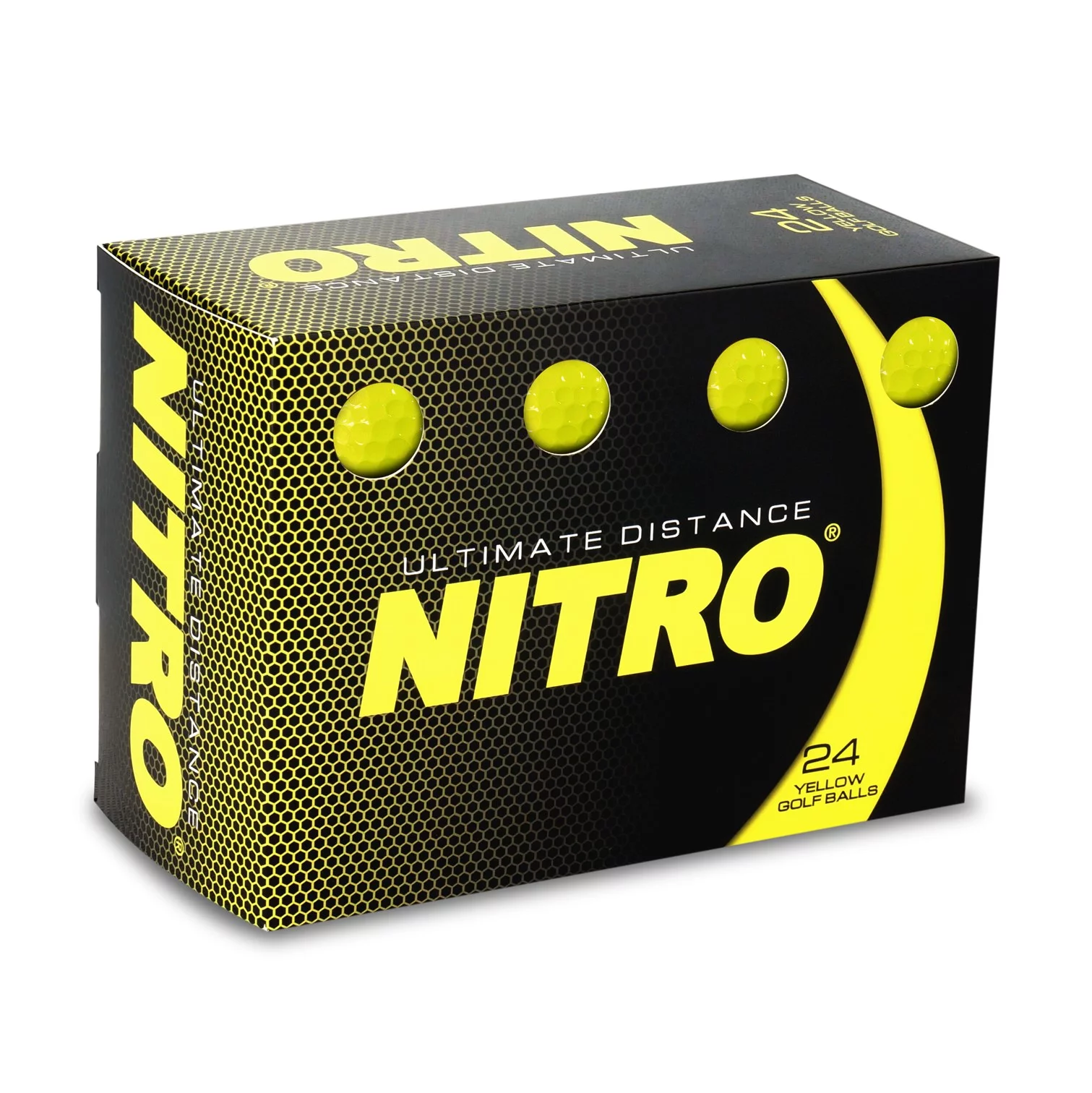 Nitro Ultimate Distance Golf Balls, 24 Pack, White