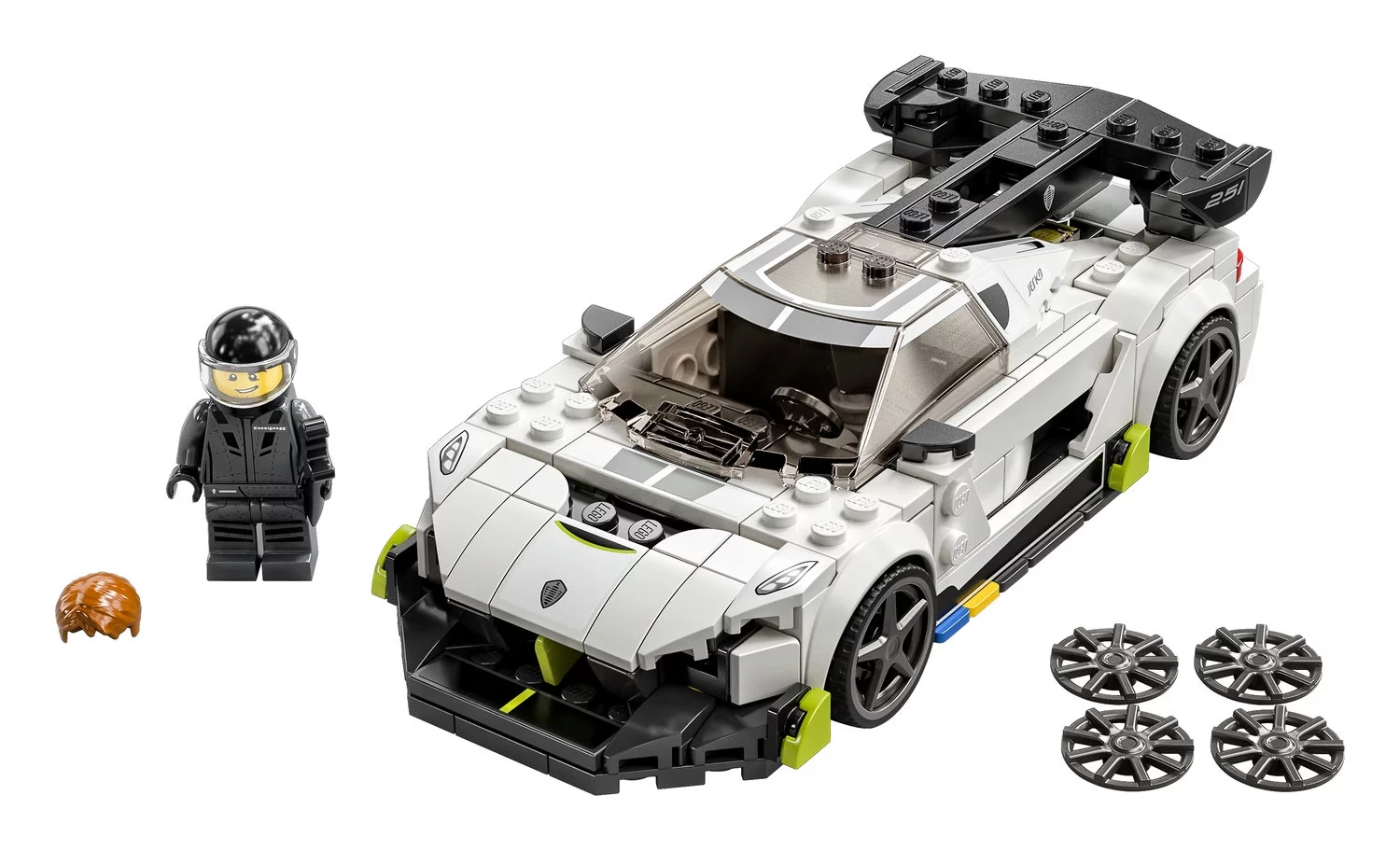 LEGO Speed Champions Koenigsegg Jesko 76900 White Racing Car Building Set