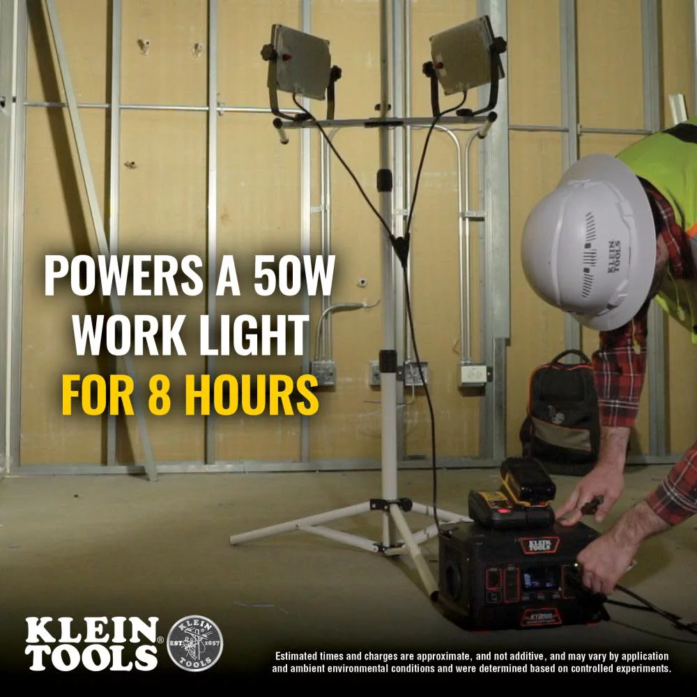 Klein Tools KTB500 120V Lithium-Ion 500 Watt Corded/Cordless Portable Power Station