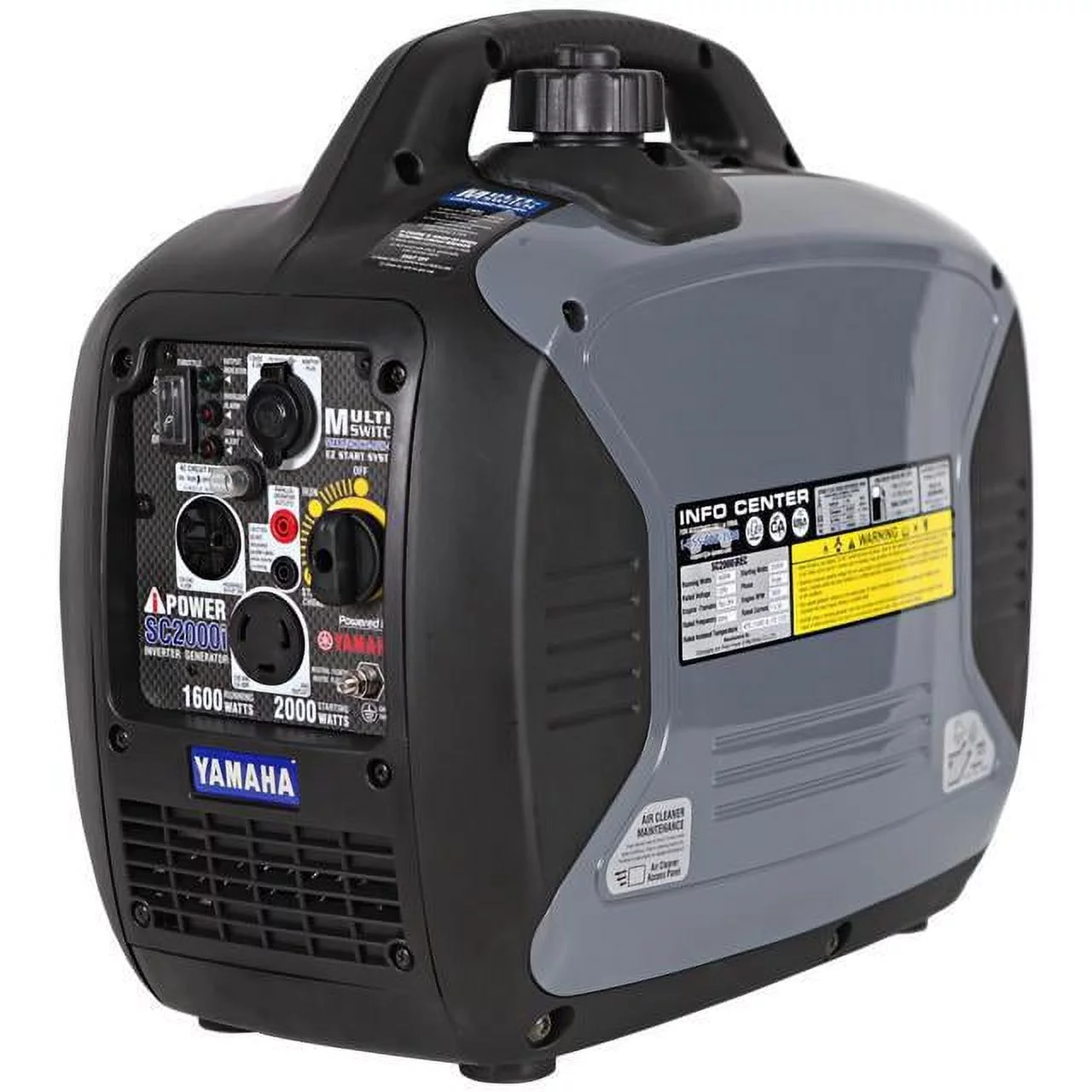 A-iPower Portable Generator, Used, Inverter Generator, 2,000 Watt Starting, 1,600 Watt Running, Yamaha Engine, Gasoline, Each SC2000iREC