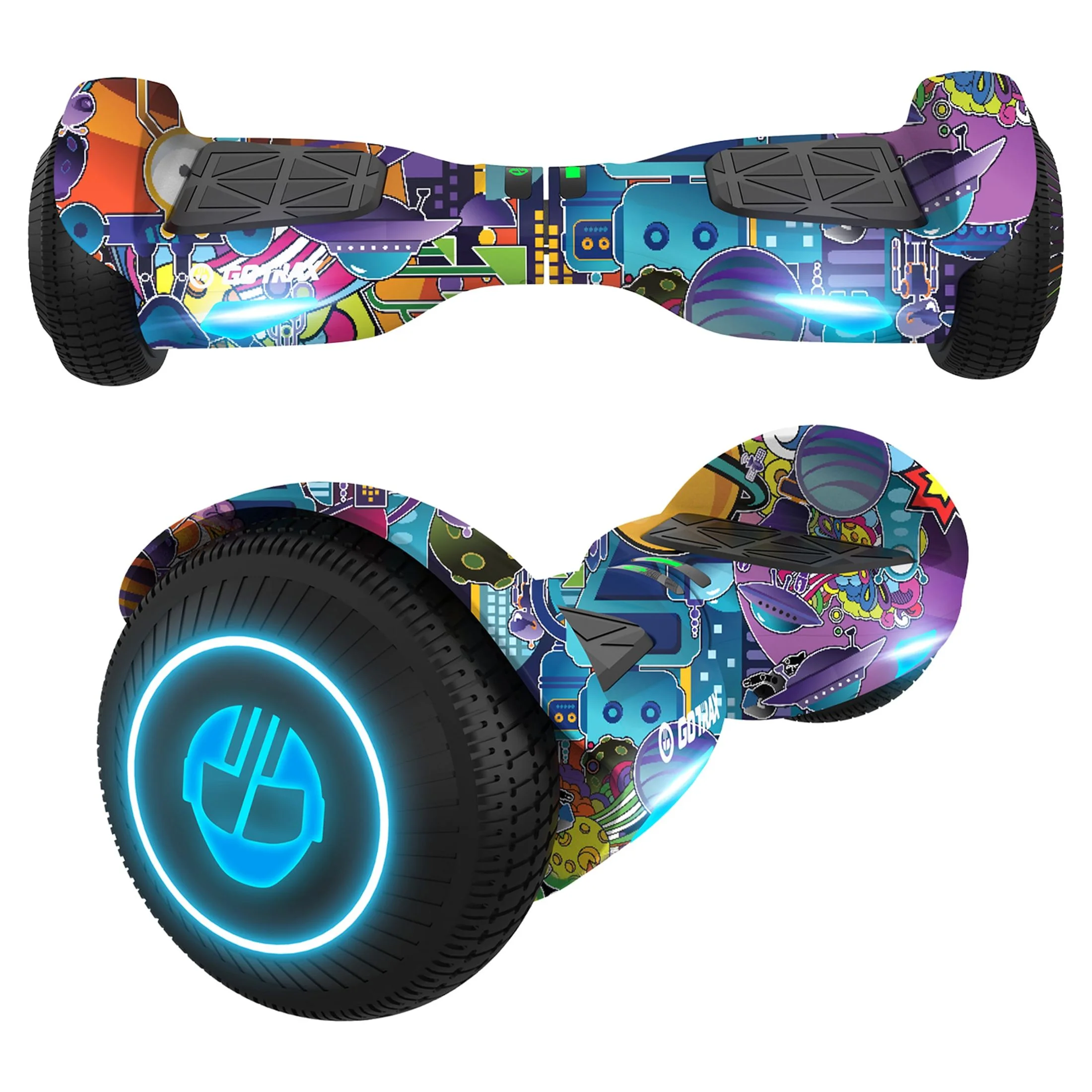 Gotrax Edge Hoverboard for Kids Adults, 6.5″ Tires 6.2mph & 2.5 Miles Self Balancing Scooter, Black