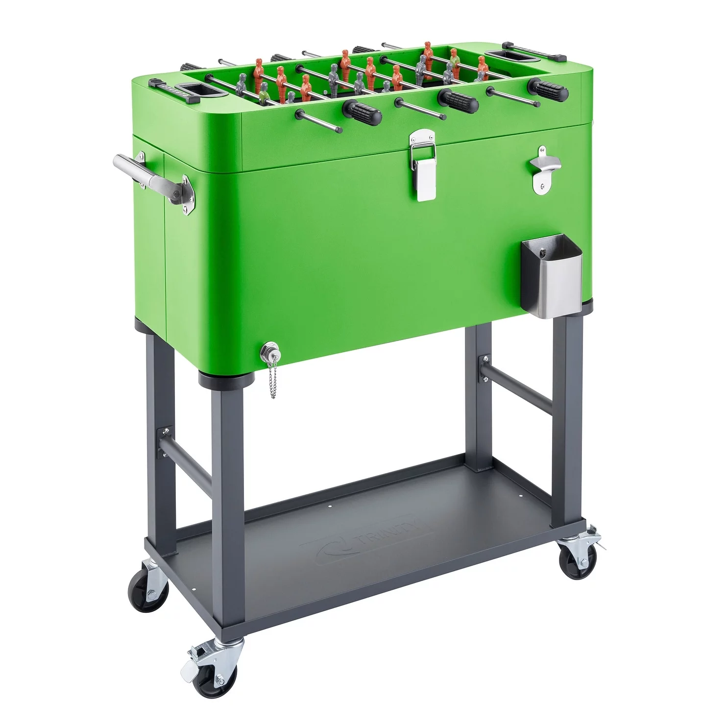 TRINITY 80 QT Foosball Cooler w/ Detachable – Green