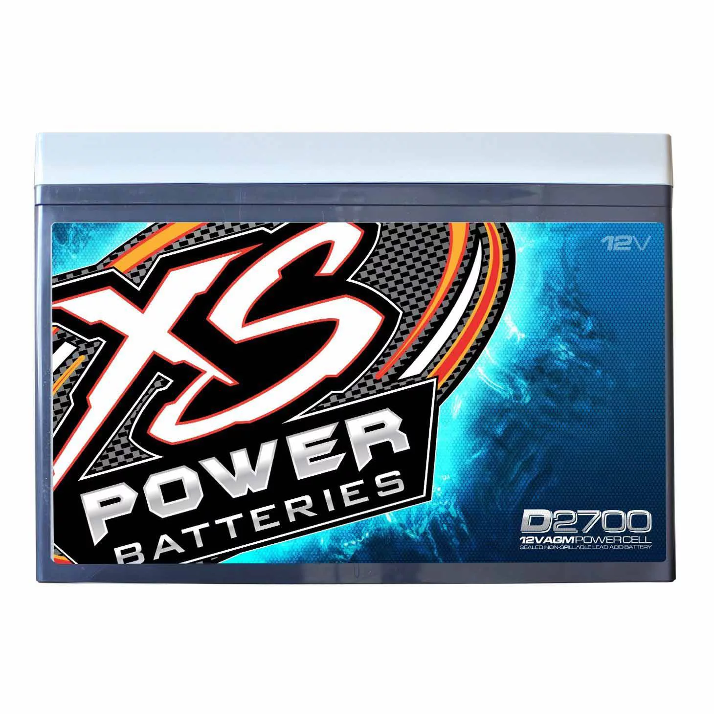 XS Power D2700 4300 Amp AGM Power Cell Car Audio Battery + Terminal Hardware