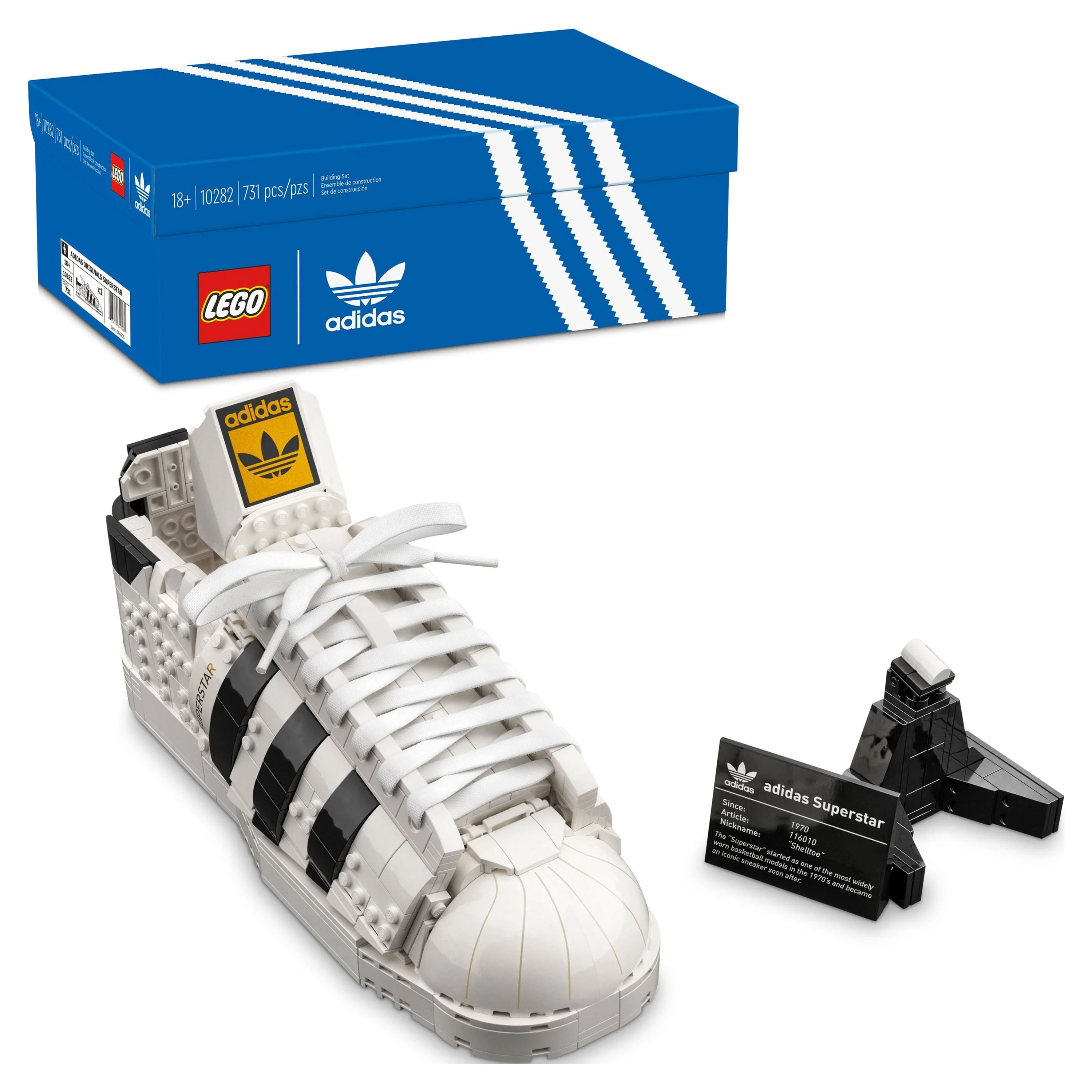 LEGO adidas Originals Superstar 10282 Building Toy (731 Pieces)