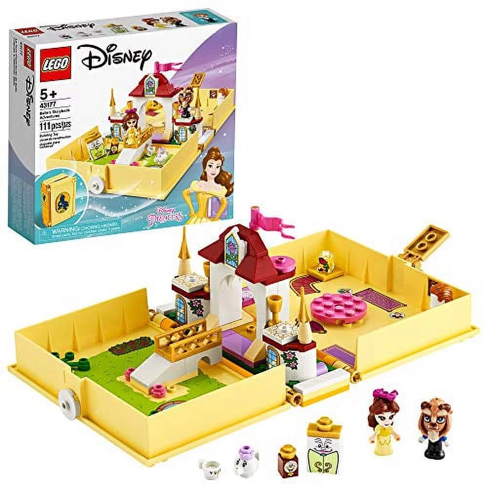 LEGO Disney Belle?s Storybook Adventures 43177 Creative Building Kit Toy, New 2020 (111 Pieces)