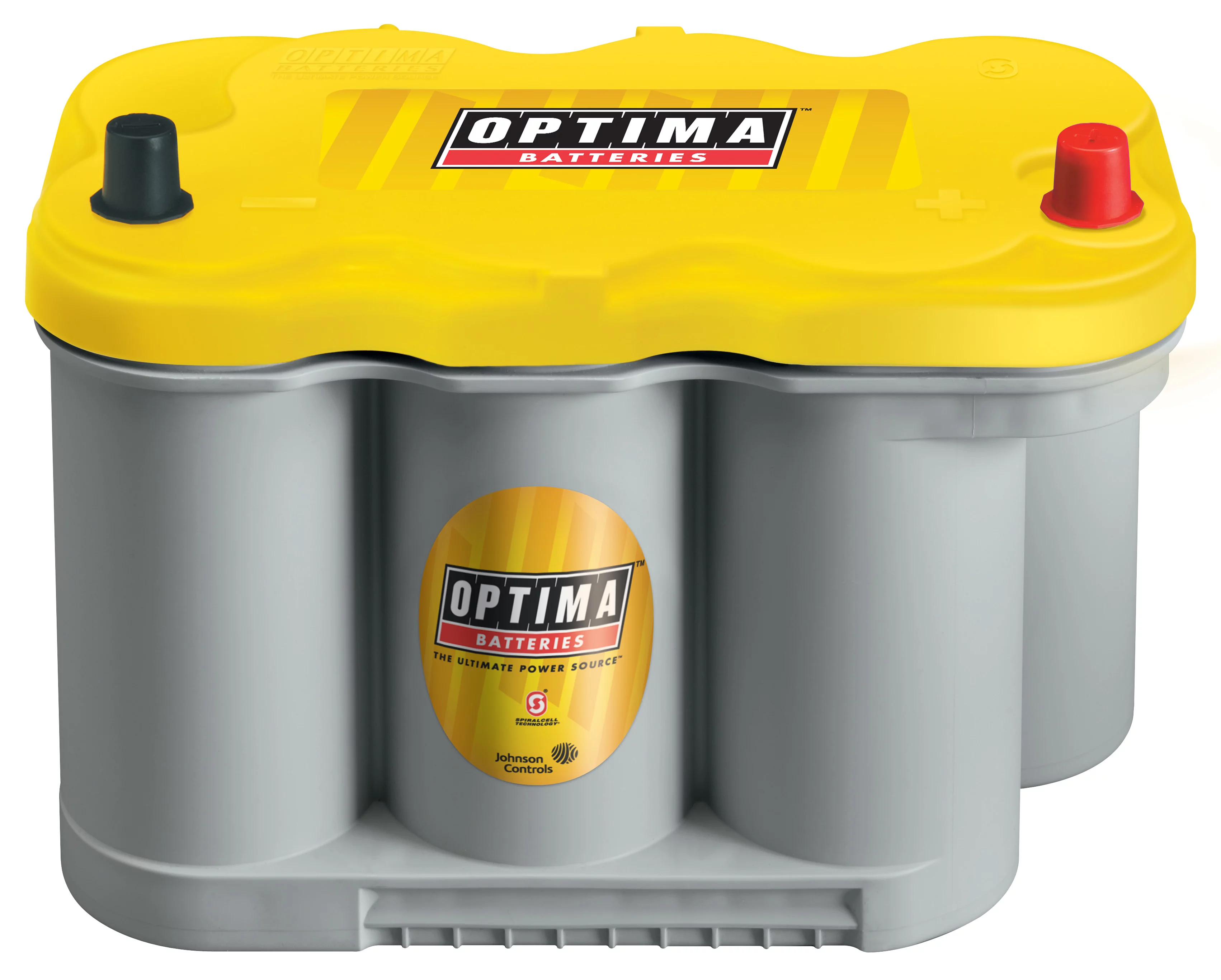 OPTIMA YellowTop AGM Spiralcell Dual Purpose Battery, Group Size 27F, 12 Volt 830 CCA