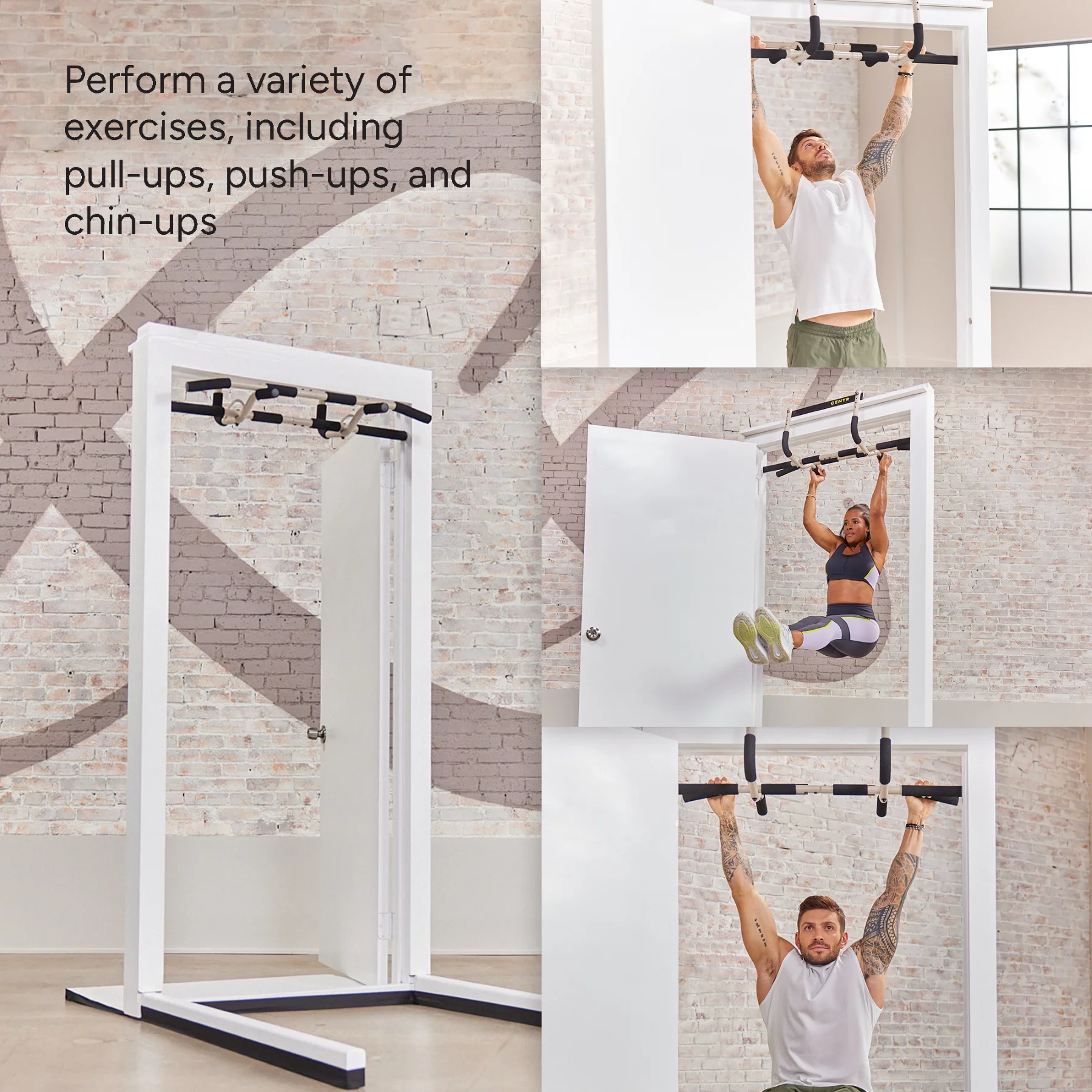 Centr By Chris Hemsworth Multi-Functional Pull up Bar for Total Body Home Workouts + 3-Month Membership