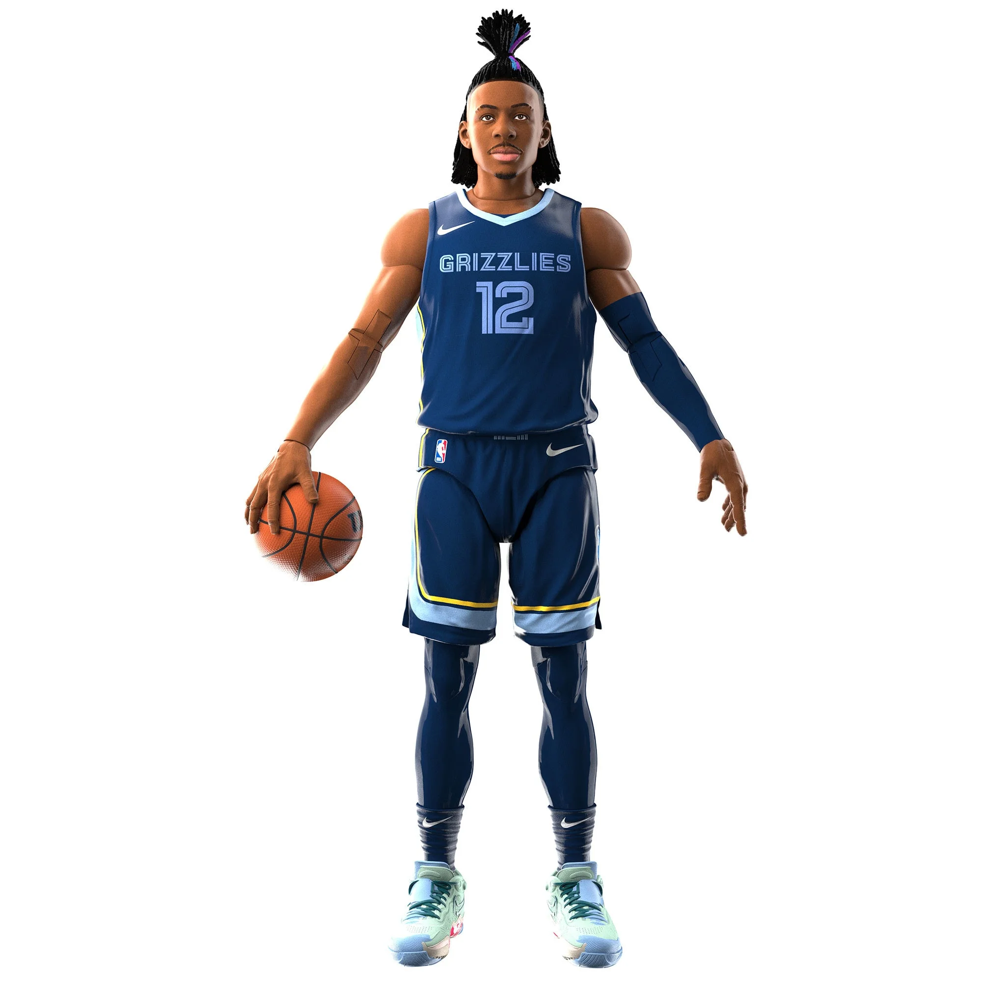 NBA x Hasbro Ja Morant Memphis Grizzlies Starting Lineup Series 1 Action Figure