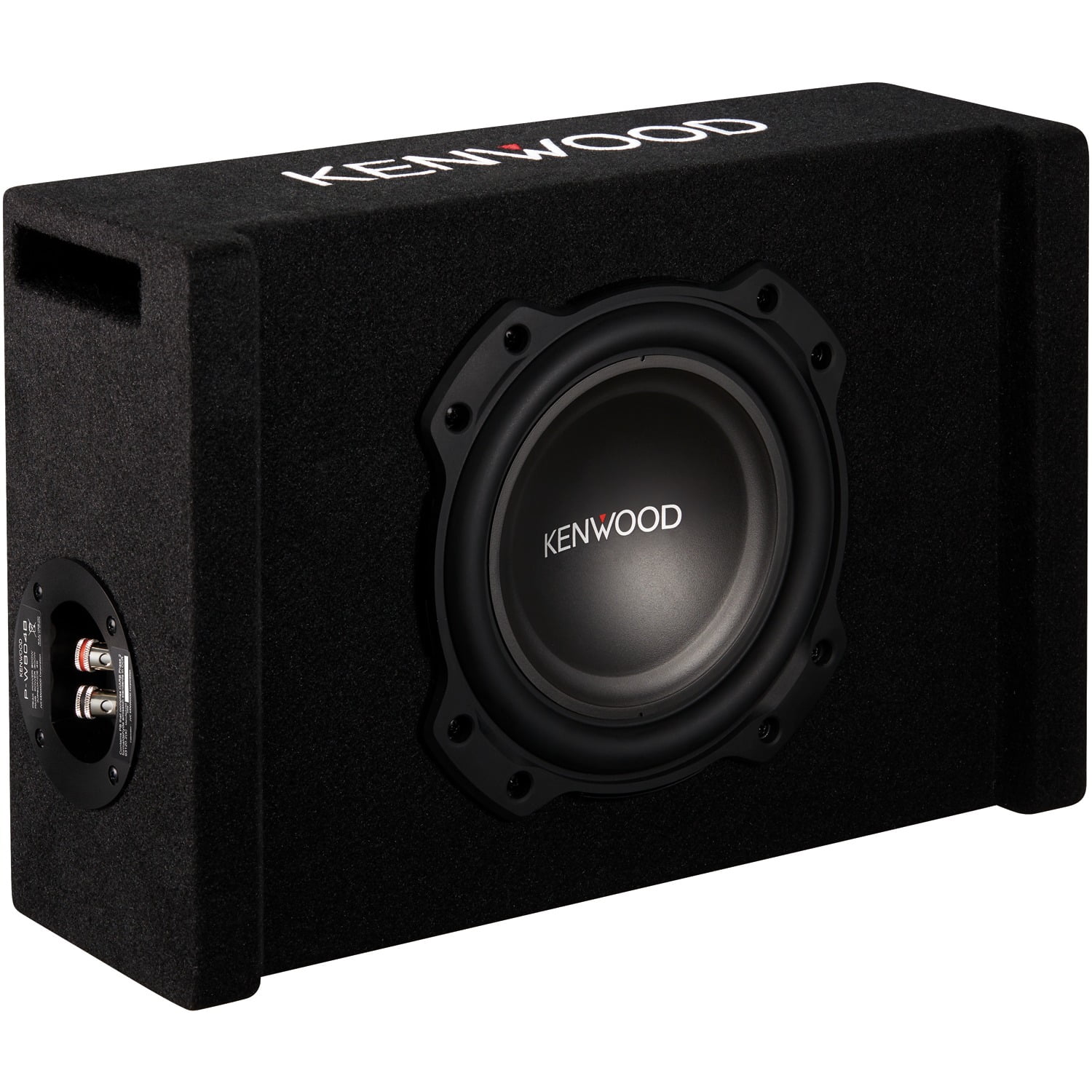 Kenwood P-W804B 8 Inch Oversized Car Audio Loaded Subwoofer in Ported Enclosure