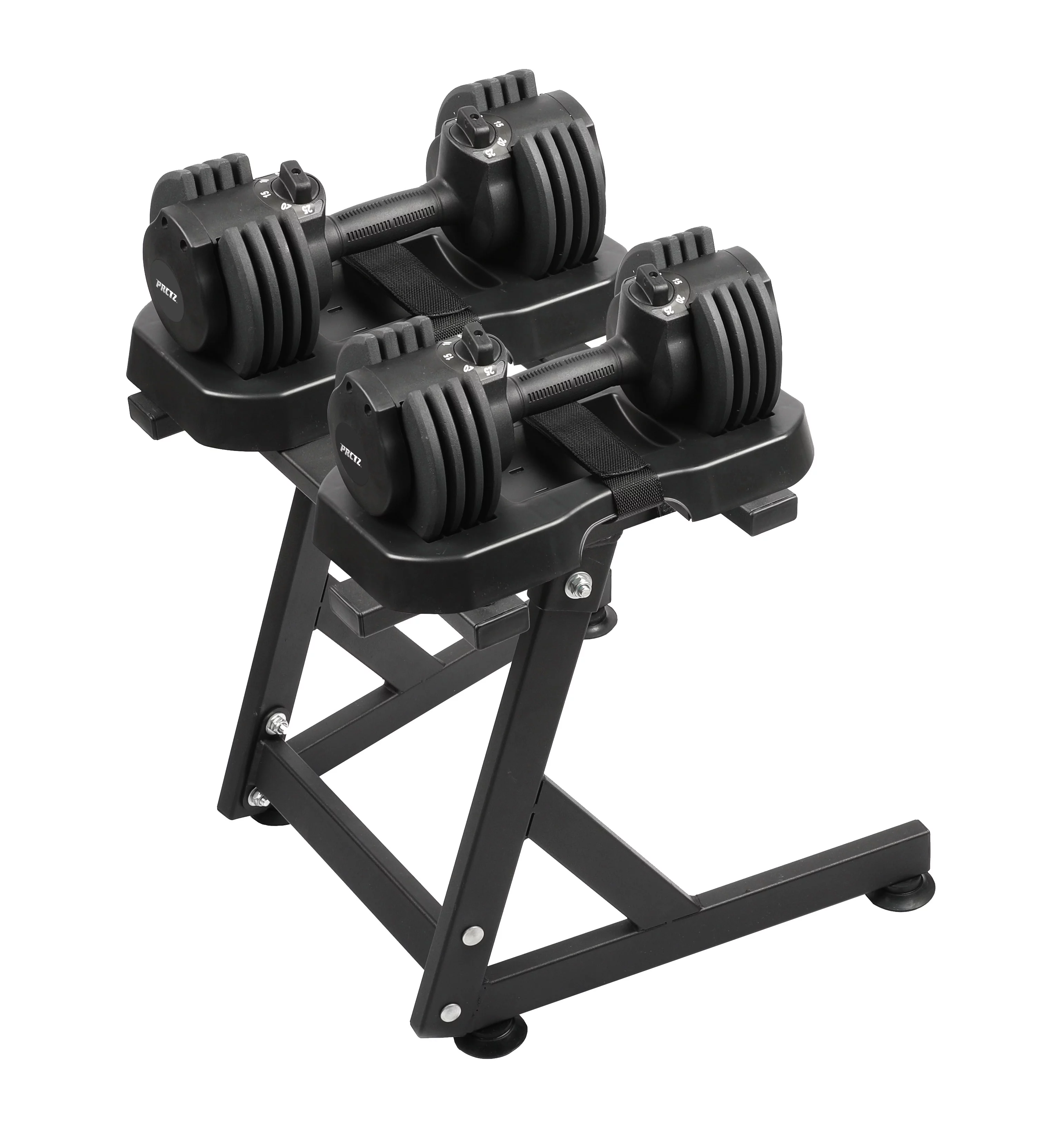 PRCTZ, 10-30lb Quick Select Adjustable Dumbbell Pair with Dumbbell Stand Combo