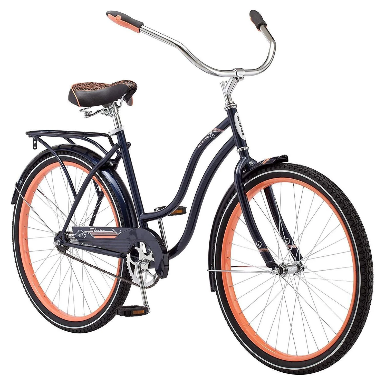 Schwinn Baywood Women’s Cruiser 26 In. Bicycle, Navy Blue