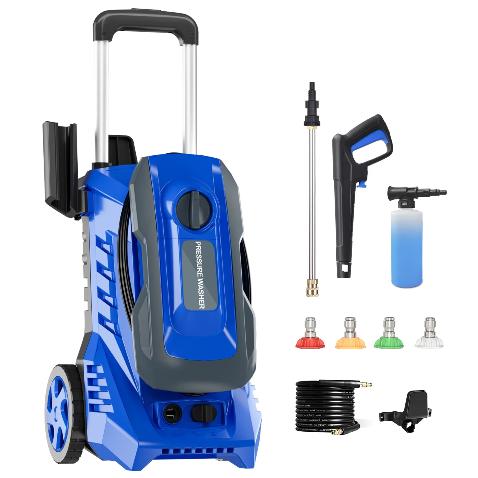 PANRANO Electric Pressure Washer 3200Psi Max 2GPM Electric Hight Pressure Washer With 4 Nozzle,Soap Bottle