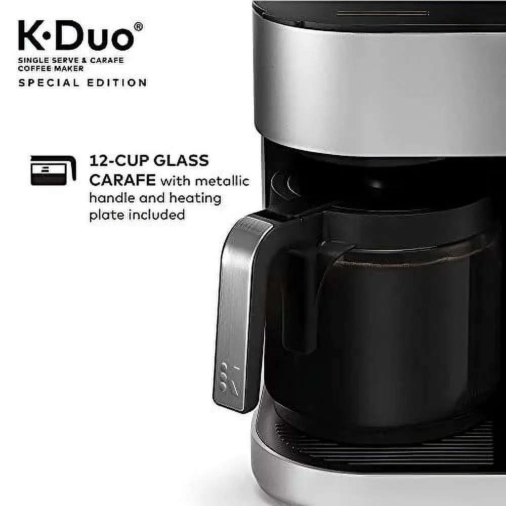 Restored Keurig K-Duo Special Edition Single Serve K-Cup Pod & Carafe Coffee Maker, Silver (Refurbished)