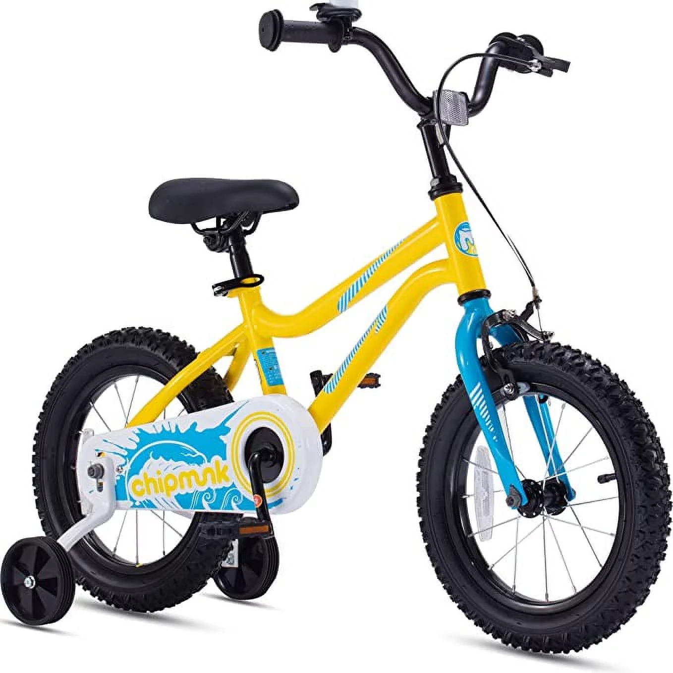 RoyalBaby Chipmunk Kids Bike Boys Girls 16 Inch Bicycle with Training Wheels and Kickstand Black