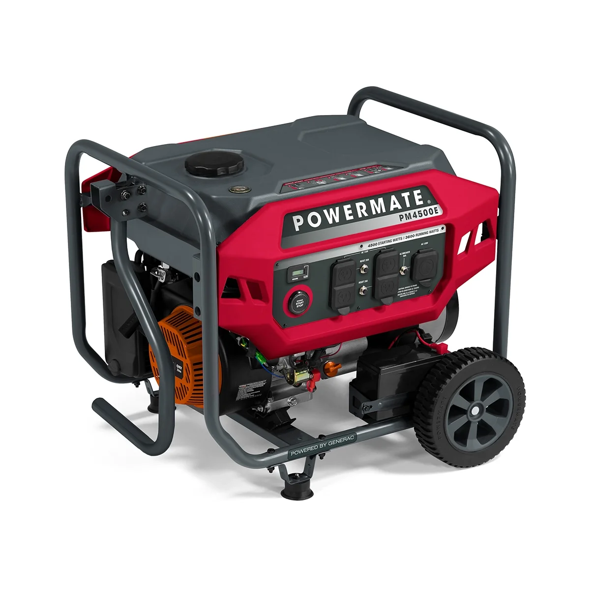 Powermate PM4500E 4500 Watt Electric Start Gas Powered Portable Generator – 49ST/CSA