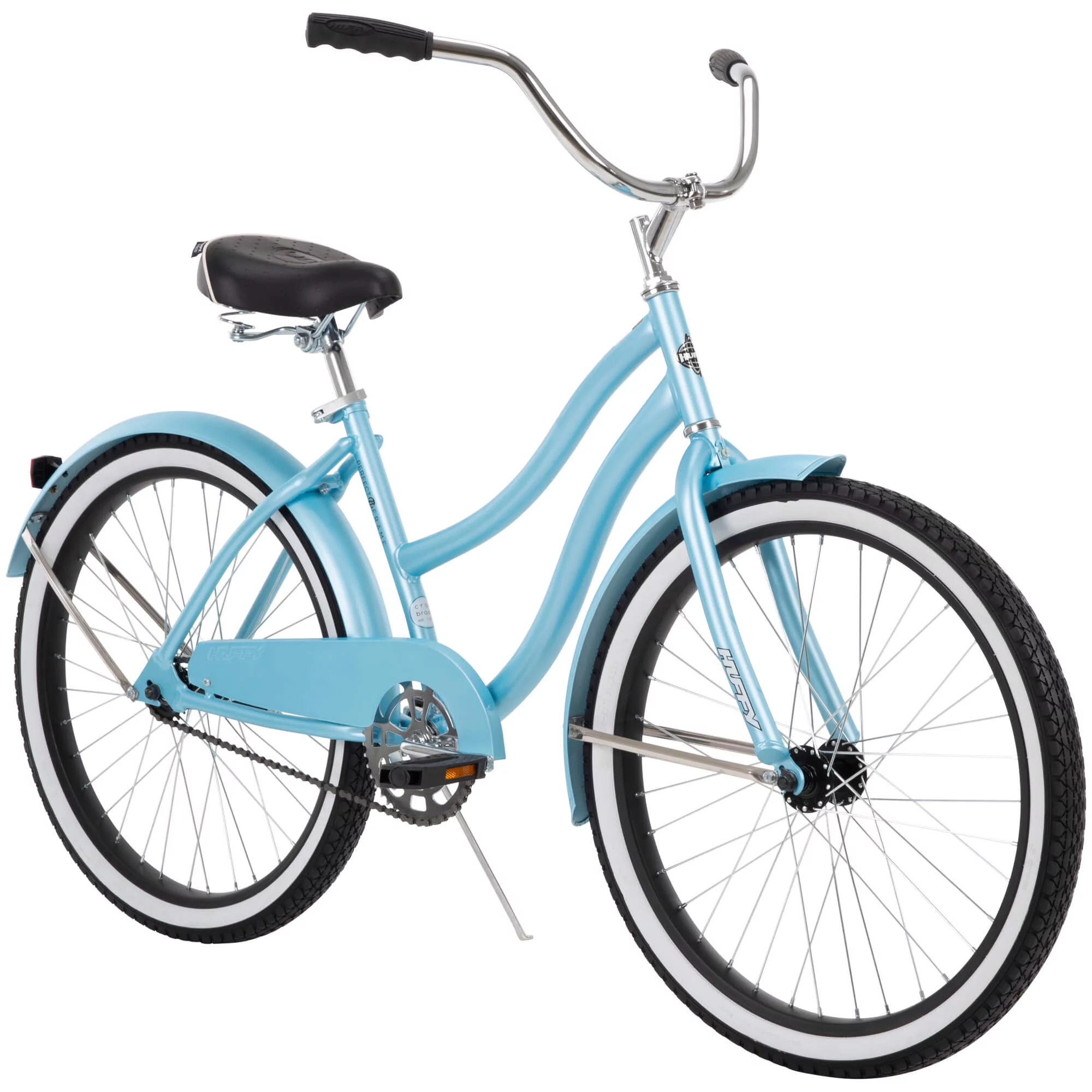 Huffy 24″ Cranbrook Girls’ Cruiser Bike with Perfect Fit Frame, Ages 12+ Years, Periwinkle